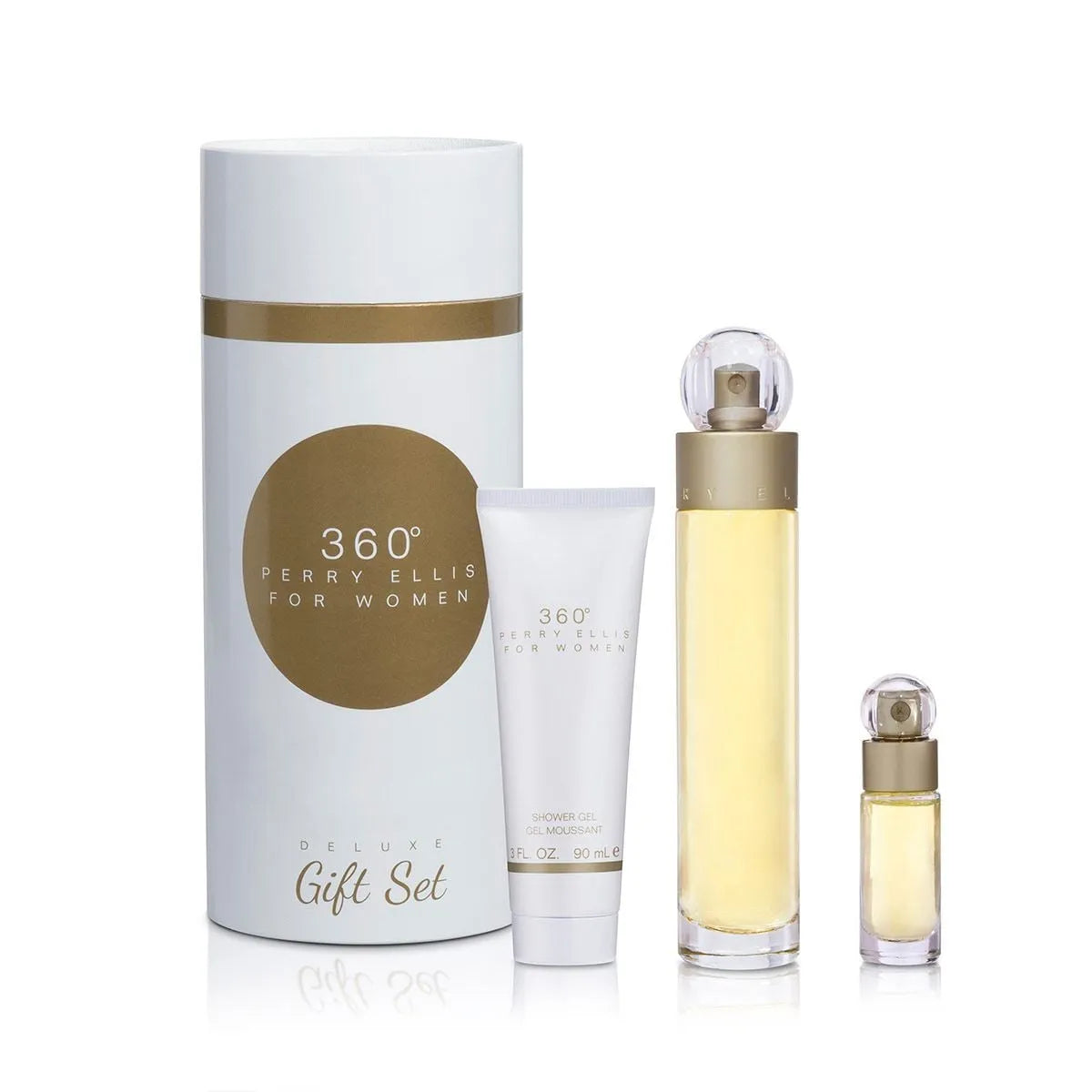 Estuche Perry Ellis 360 Women EDT (W) / 3 Pc SP 100 ml; SG 90 ml; SP 7.5 ml - 2 - Privé Perfumes Honduras