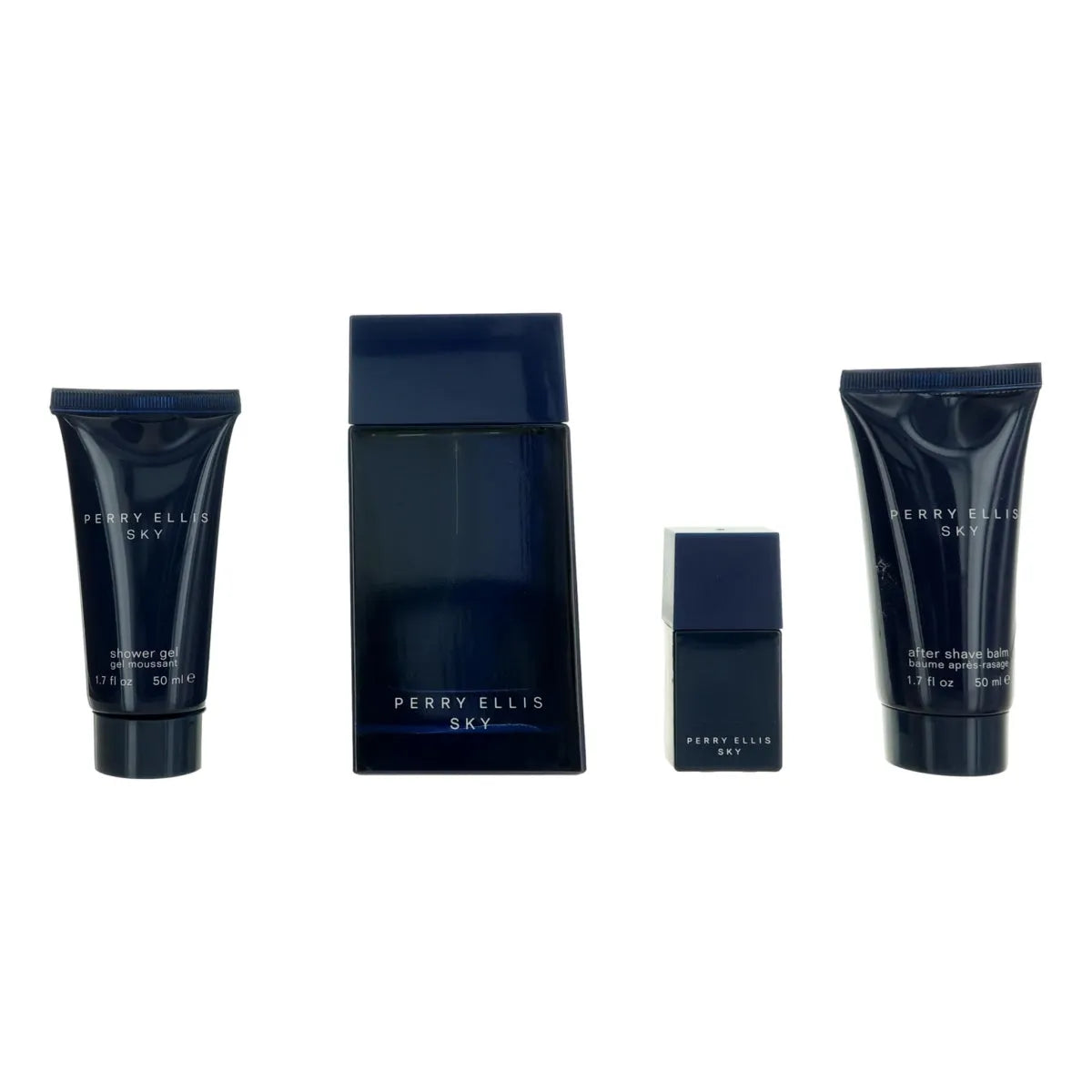 Estuche Perry Ellis Sky EDT (M) / 4 Pc SP 100 ml; AS 50 ml; SG 50 ml; Mini - 1 - Privé Perfumes Honduras
