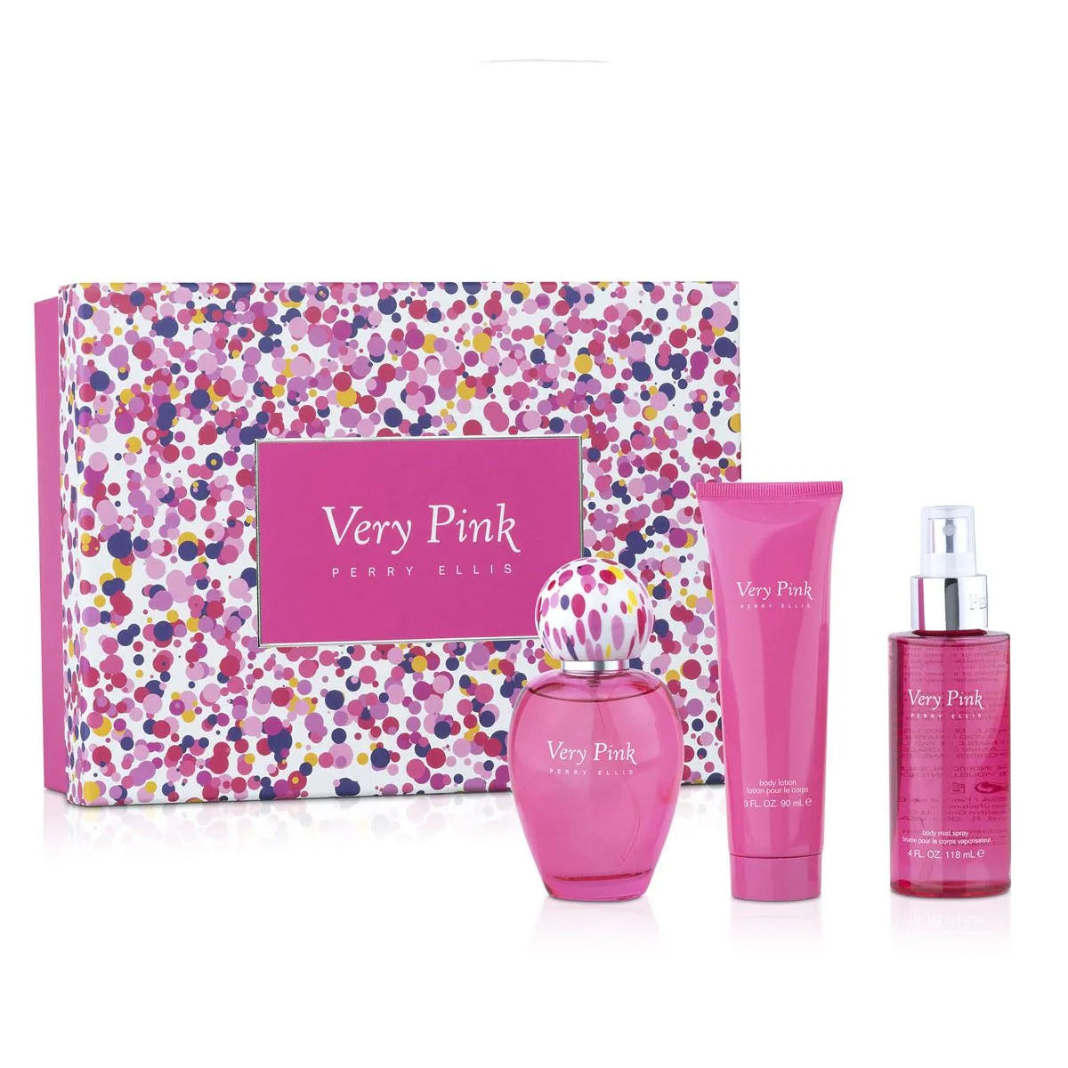 Estuche Perry Ellis Very Pink EDP (W) / 3 Pc SP 100 ml; SG 90 ml; BS 90 ml - 2 - Privé Perfumes Honduras
