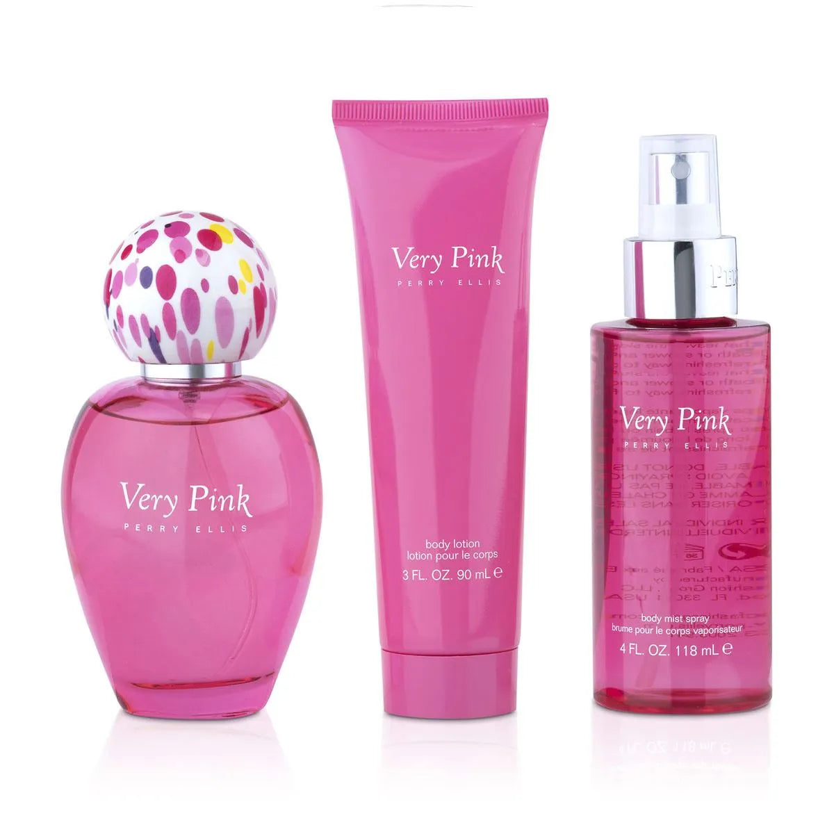 Estuche Perry Ellis Very Pink EDP (W) / 3 Pc SP 100 ml; SG 90 ml; BS 90 ml - 3 - Privé Perfumes Honduras
