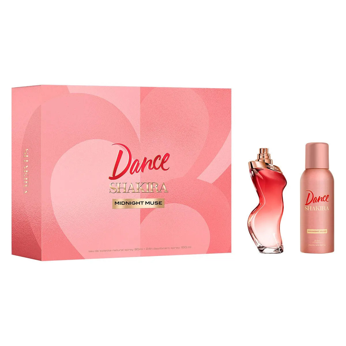 Estuche Shakira Dance Midnight Muse EDT (W) / 2 Pc SP 80 ml; DEO - 2 - Privé Perfumes Honduras