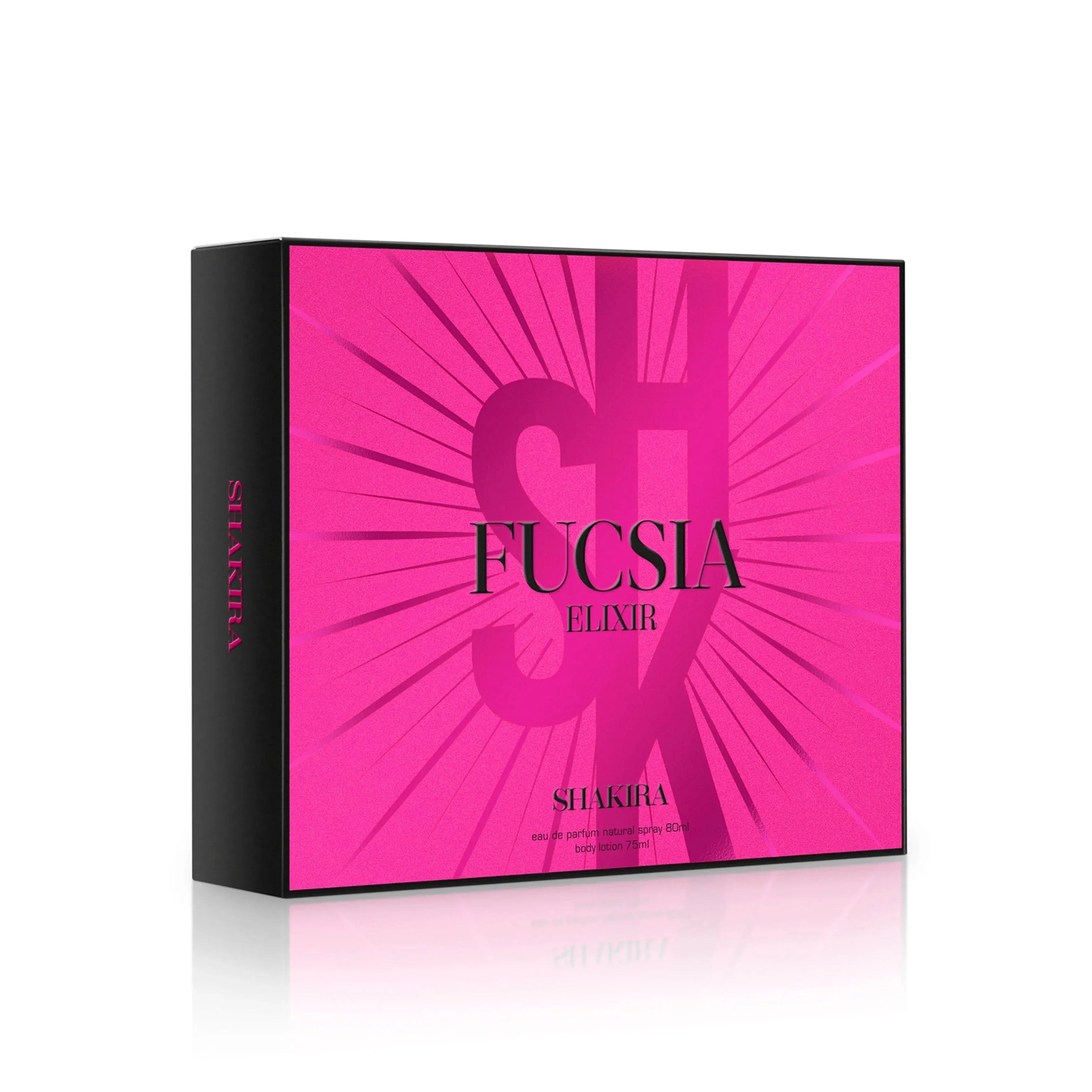 Estuche Shakira Fucsia Elixir EDP (W) / 2 Pc SP 80 ml; BL 75 ml - 2 - Privé Perfumes Honduras