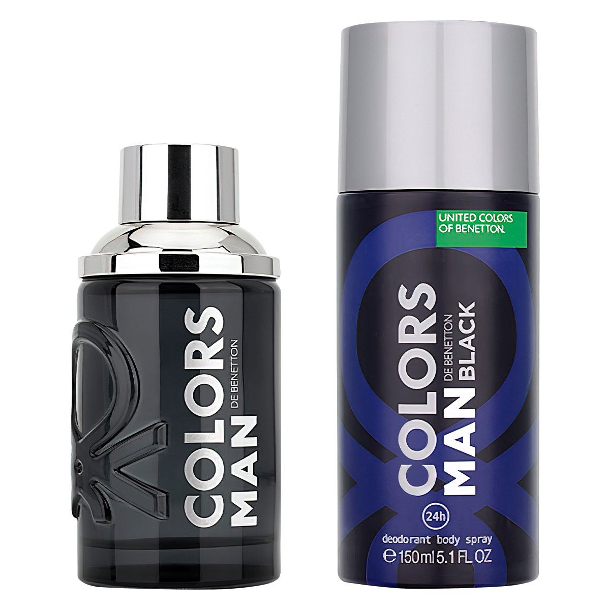 Estuche United Colors of Benetton Colors Black EDT (M) / 2 Pc SP 100 ml; DEO 150 ml - 3 - Privé Perfumes Honduras