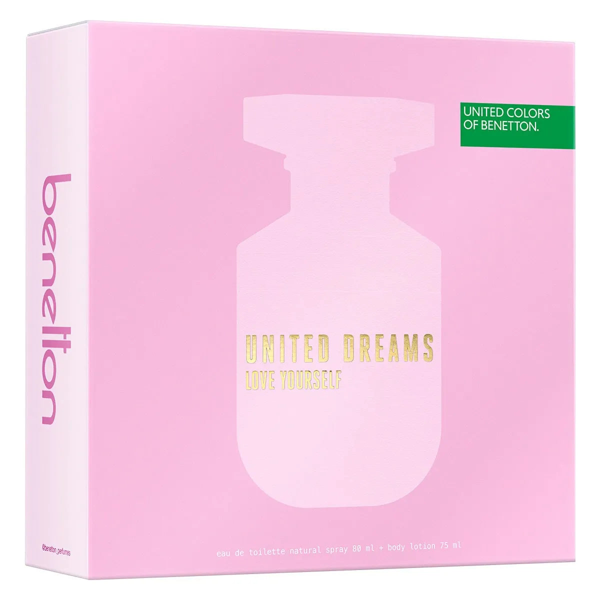 Estuche United Colors of Benetton Love Yourself EDT (W) / 2 Pc SP 80ML; BL 75ML - 4 - Privé Perfumes Honduras