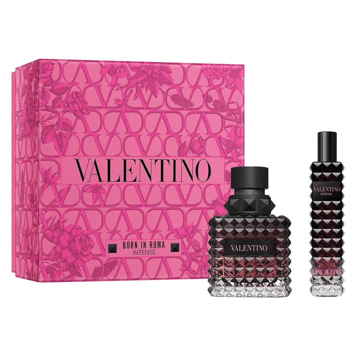 Estuche Valentino Born in Roma Donna Intense EDP (W) / 2 Pc SP 50 ml; Mini SP 15 ml - 1 - Privé Perfumes Honduras