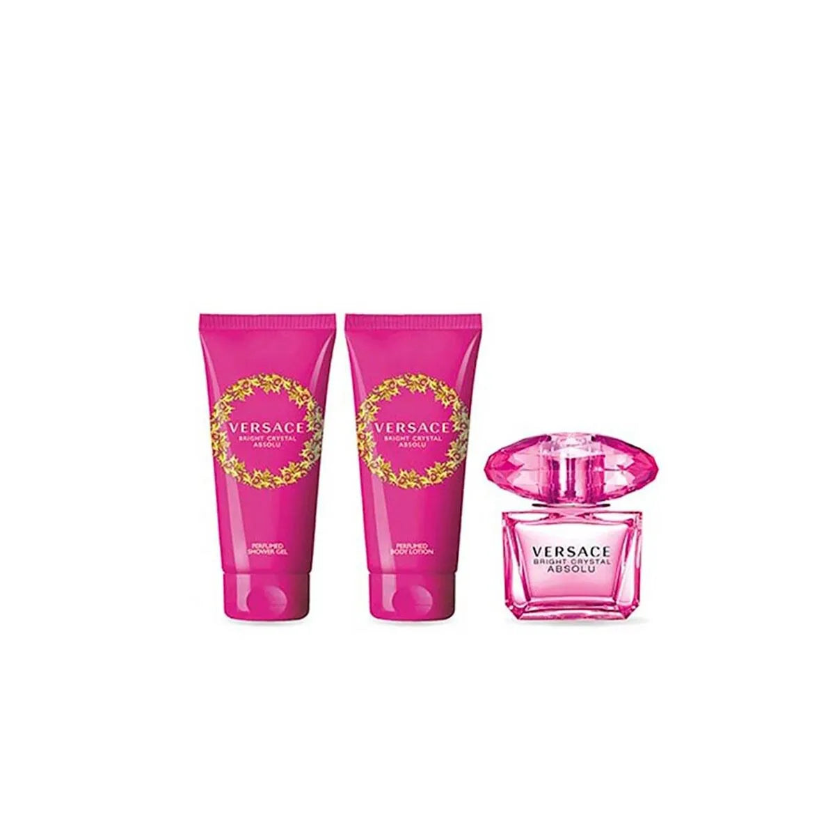Estuche Versace Bright Crystal Absolu EDP (W) / 4 Pc SP 90 ml; SG 100 ml; BL 100 ml; Clutch - 3 - Privé Perfumes Honduras