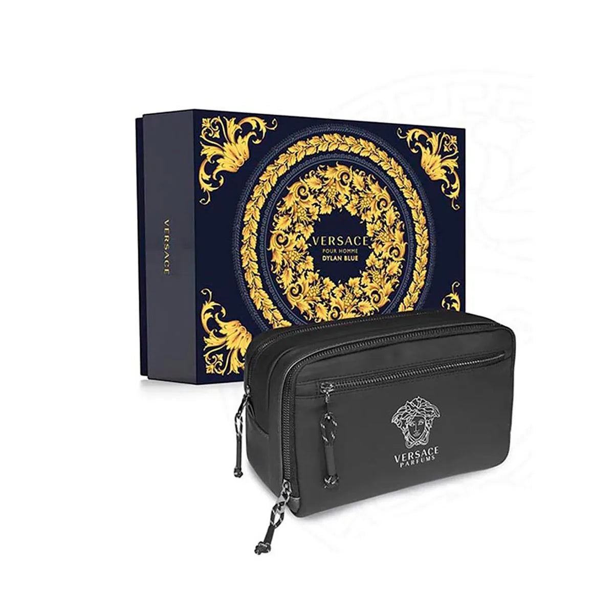 Estuche Versace Dylan Blue EDT (M) / 3 Pc SP 100 ml; SP 10 ml; Trousse - 3 - Privé Perfumes Honduras