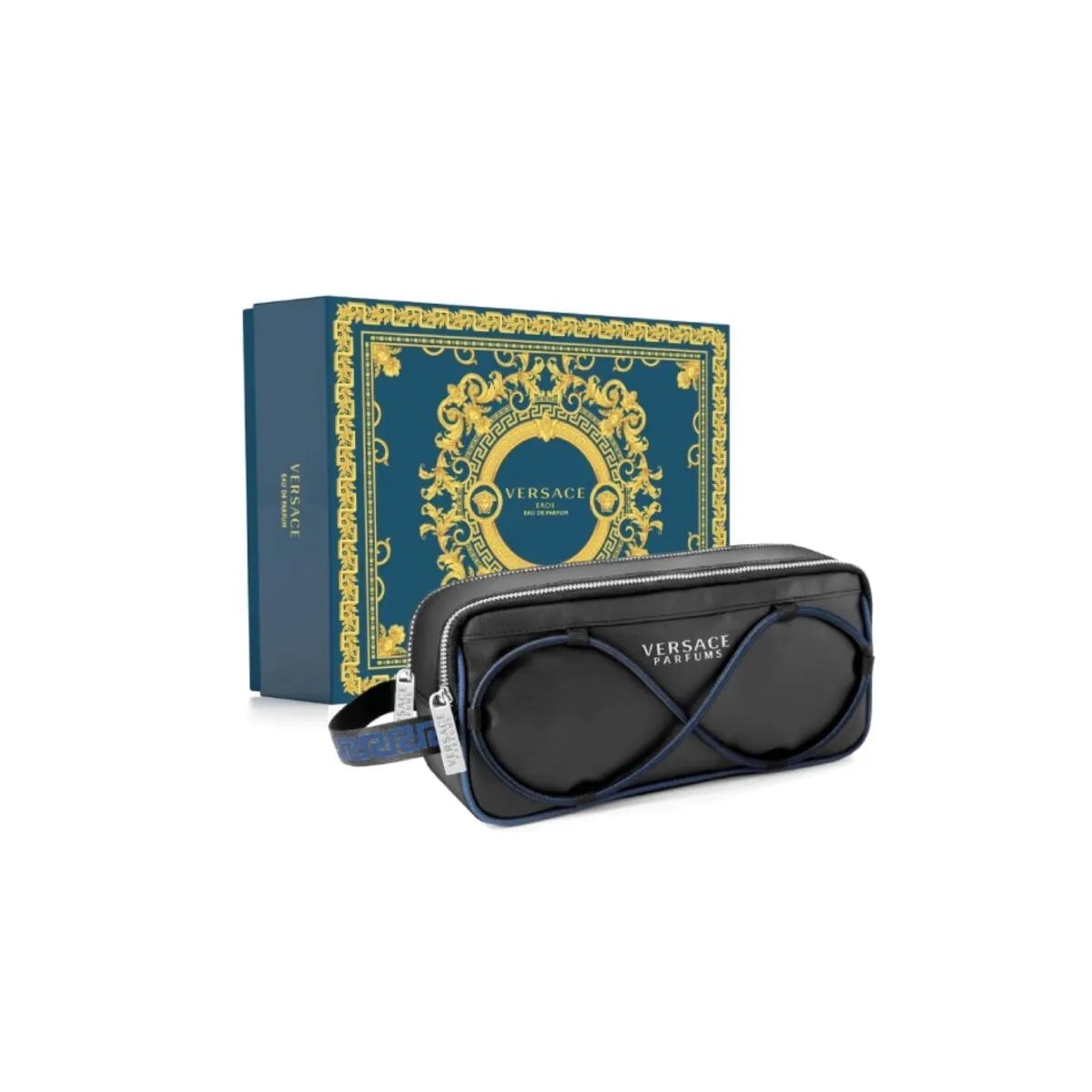 Estuche Versace Eros EDP (M) / 3 Pc SP 100 ml; SP 10 ml; Trousse - 3 - Privé Perfumes Honduras