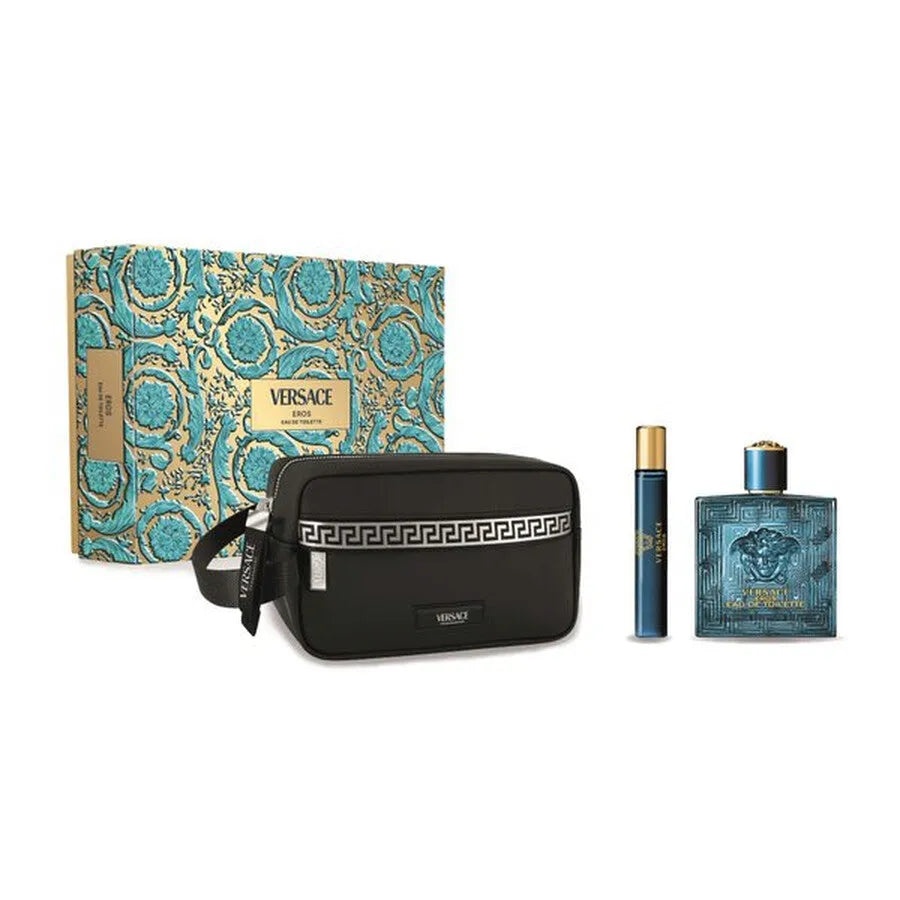 Estuche Versace Eros EDT (M) / 3 Pc SP 100 ml; Travel SP 10 ml; Bag - 1 - Privé Perfumes Honduras