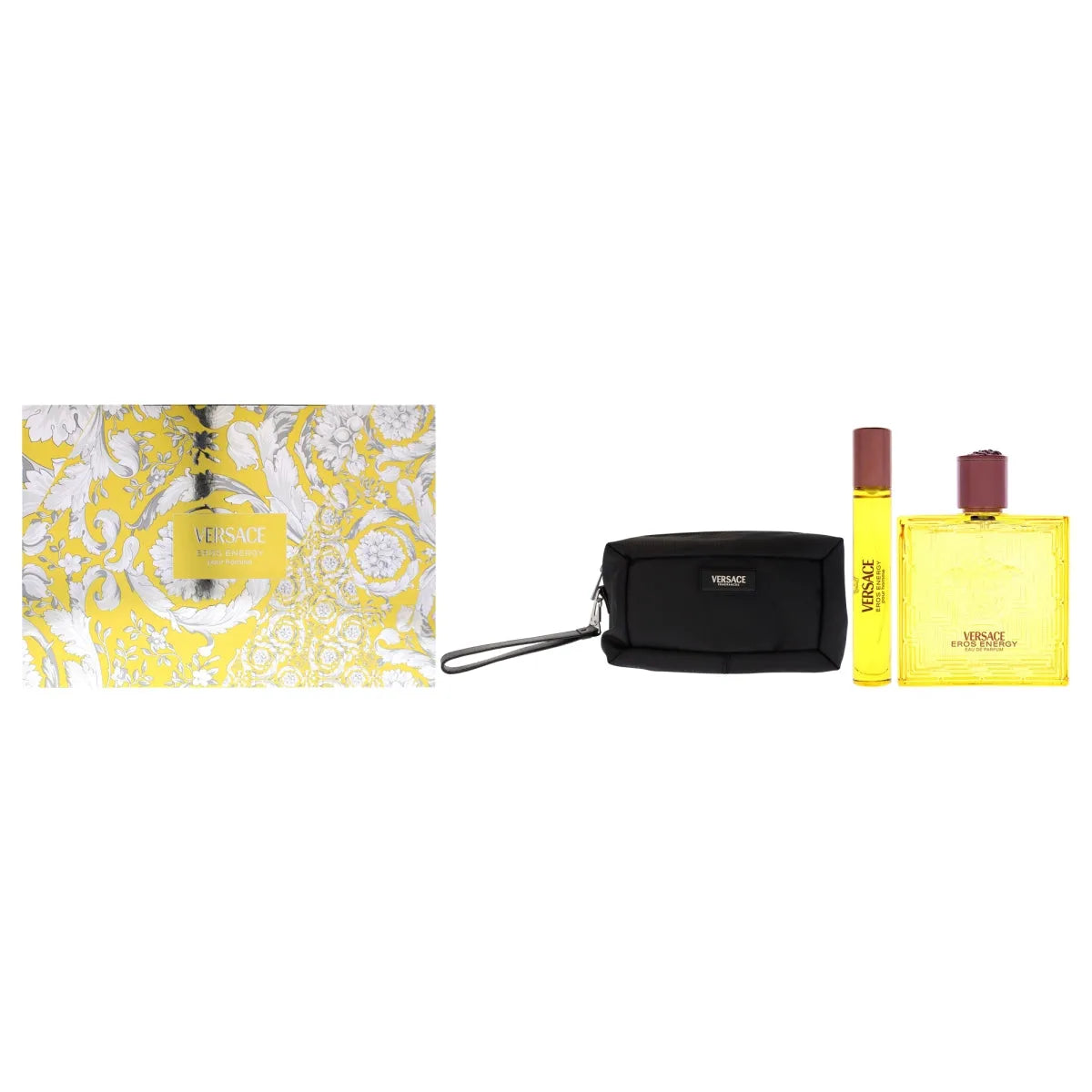 Estuche Versace Eros Energy EDP (M) / 3 Pc SP 100 ml; Mini SP 10 ml; Trousse - 1 - Privé Perfumes Honduras