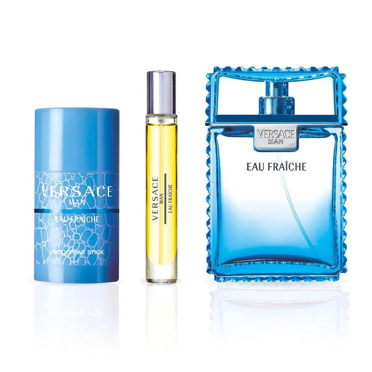Estuche Versace Man Eau Fraiche EDT (M) / 3 Pc SP 100 ml; DEO 75 ml; SP 10 ml - 4 - Privé Perfumes Honduras
