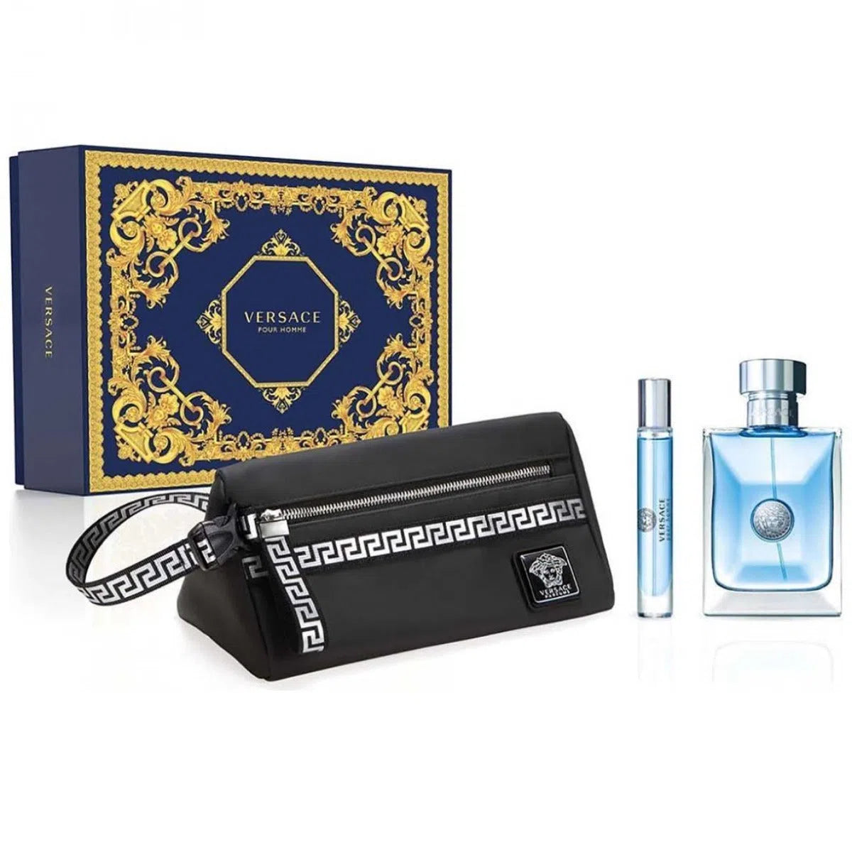 Estuche Versace Pour Homme EDT (M) / 3 Pc SP 100 ml; SP 10 ml; Bag - 1 - Privé Perfumes Honduras