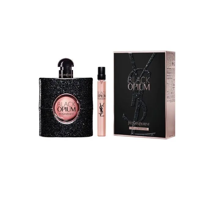 Estuche Yves Saint Laurent Black Opium EDP (W) / 2 Pc SP 100 ml; Mini SP 10 ml - 2 - Privé Perfumes Honduras