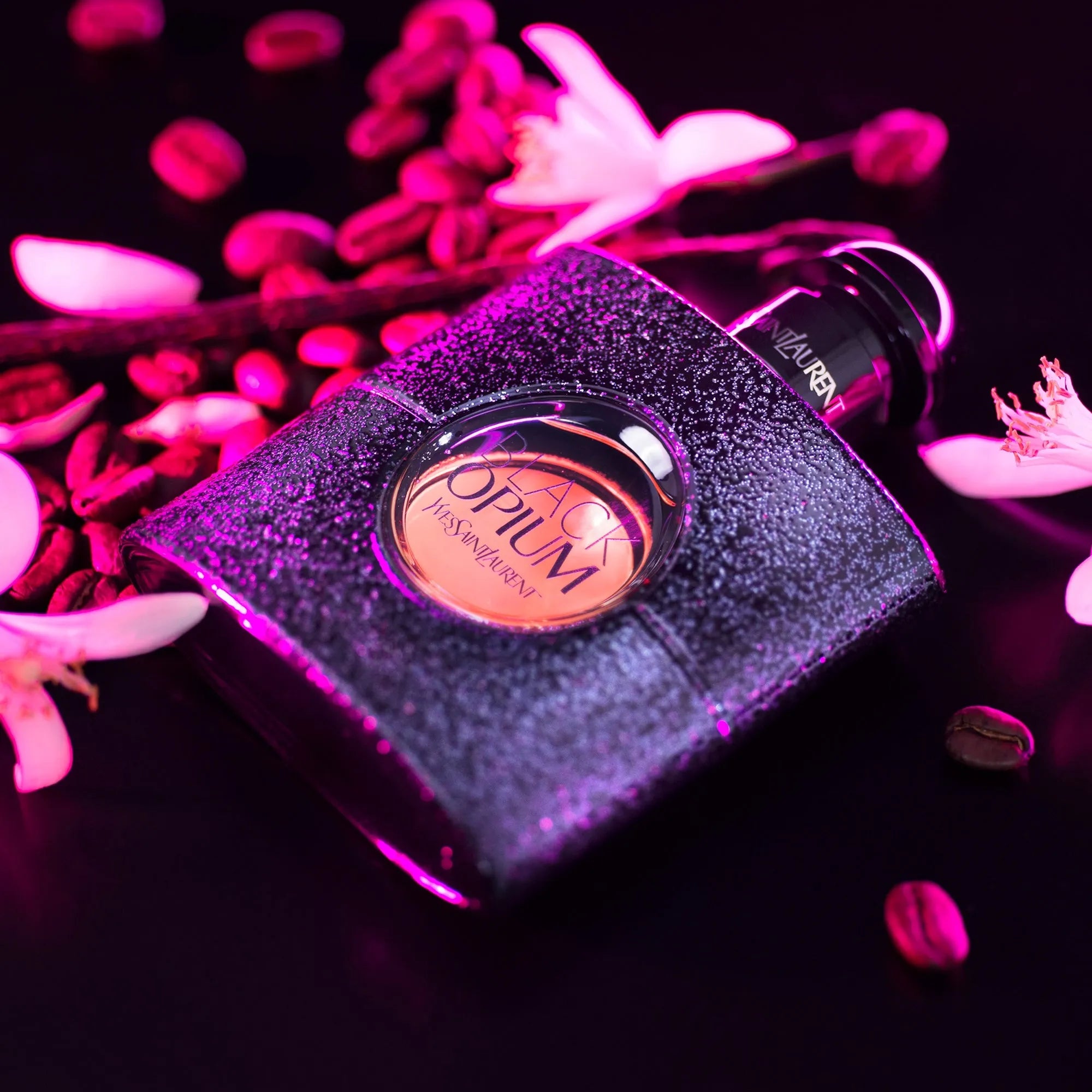 Estuche Yves Saint Laurent Black Opium EDP (W) / 2 Pc SP 100 ml; Mini SP 10 ml - 4 - Privé Perfumes Honduras