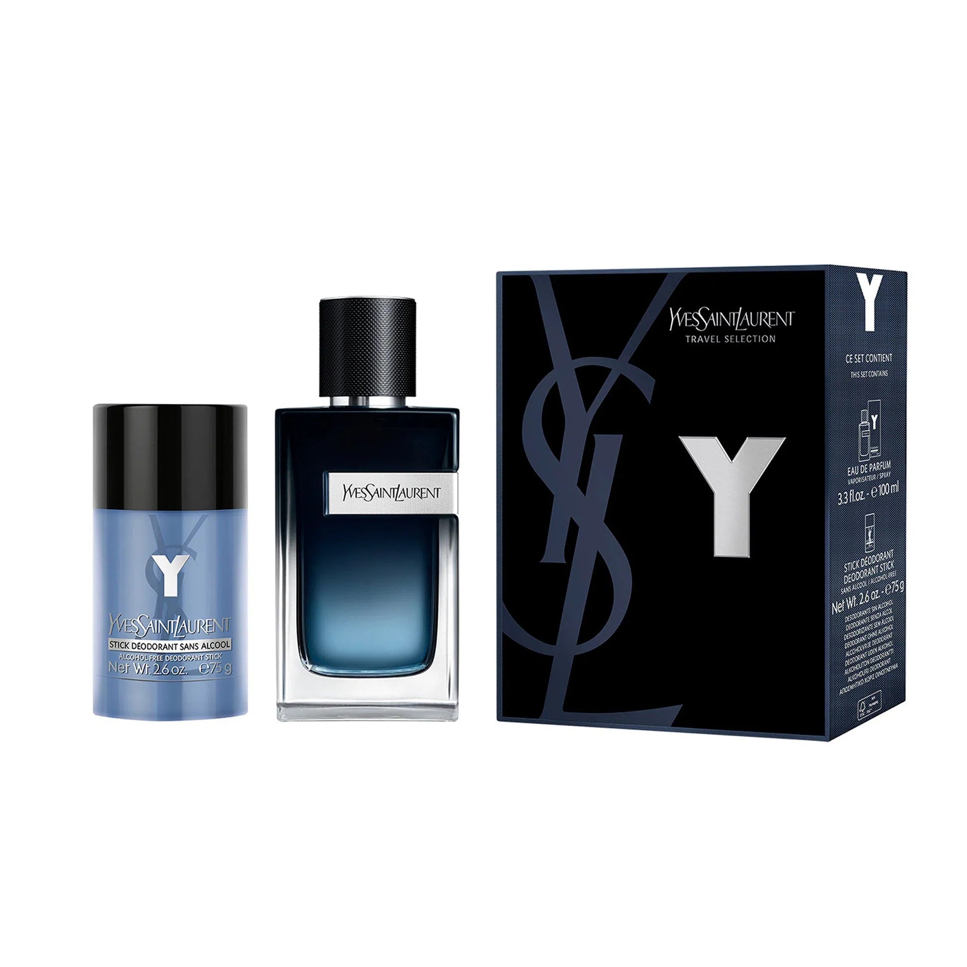 Estuche Yves Saint Laurent Y EDP (M) / 2 Pc SP 100 ml; DEO - 1 - Privé Perfumes Honduras