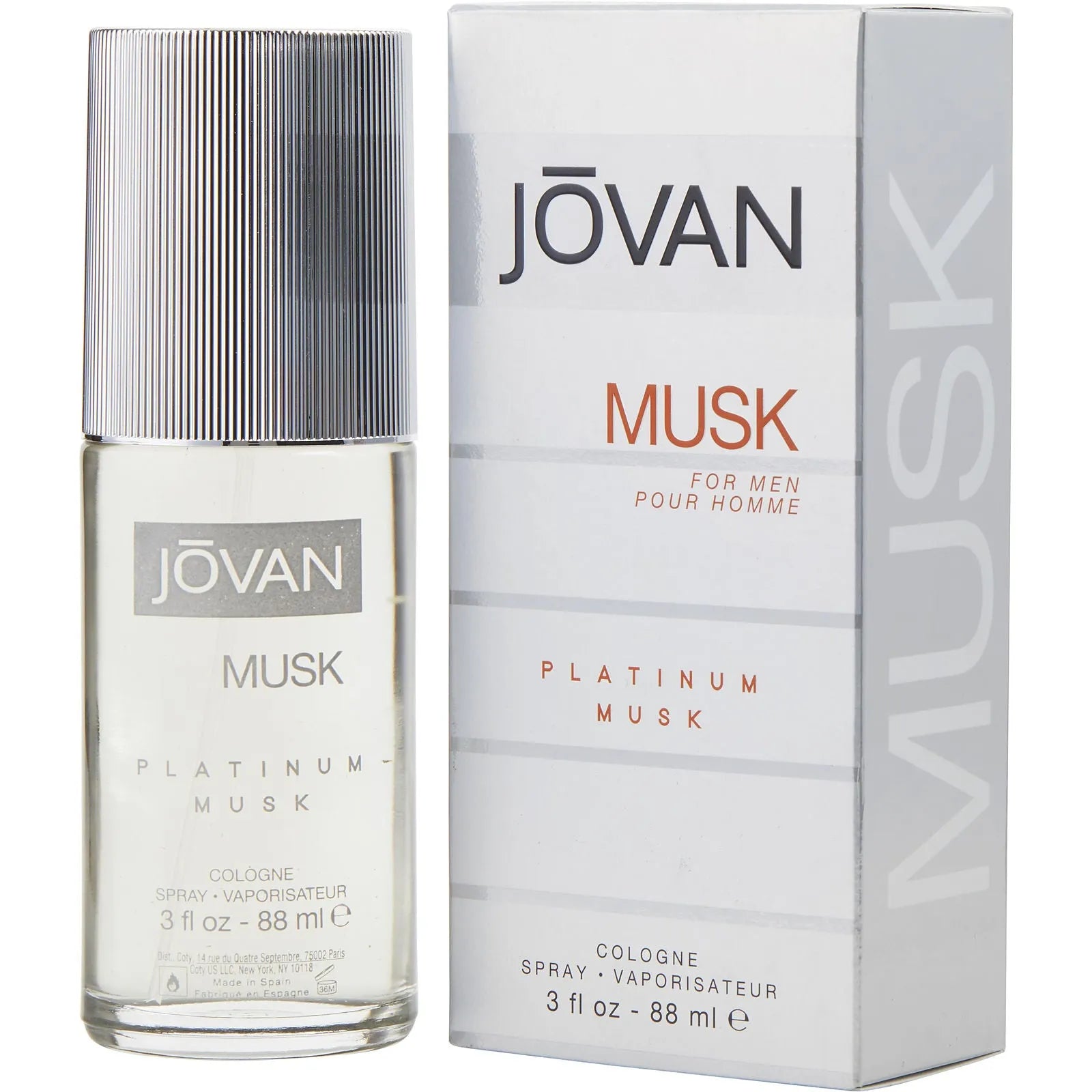 Perfume Jovan Platinum Musk EDC (M) / 88ml - 1 - Privé Perfumes Honduras