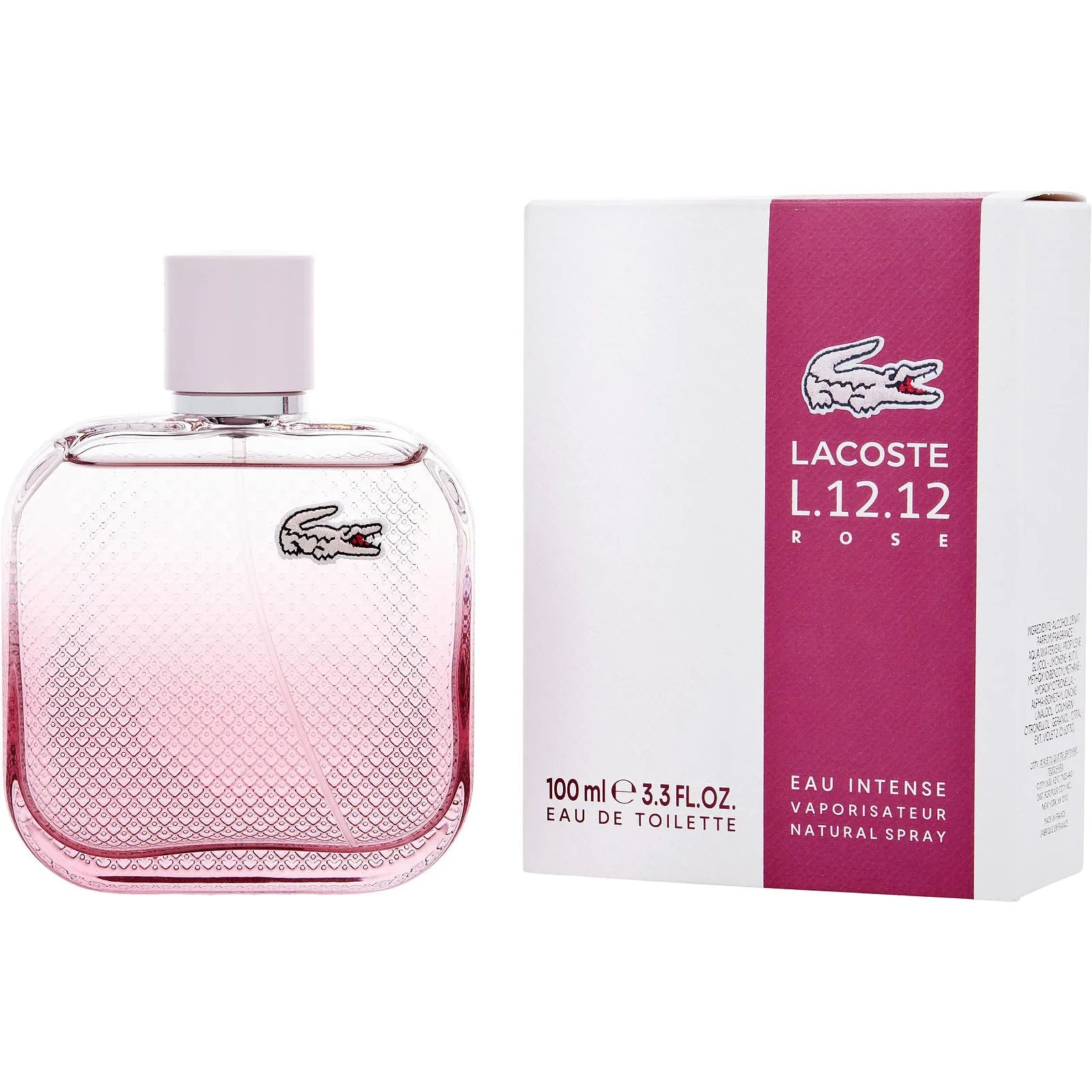 Perfume Lacoste L.12.12 Rose Intense EDT (W) / 100 ml - 1 - Privé Perfumes Honduras