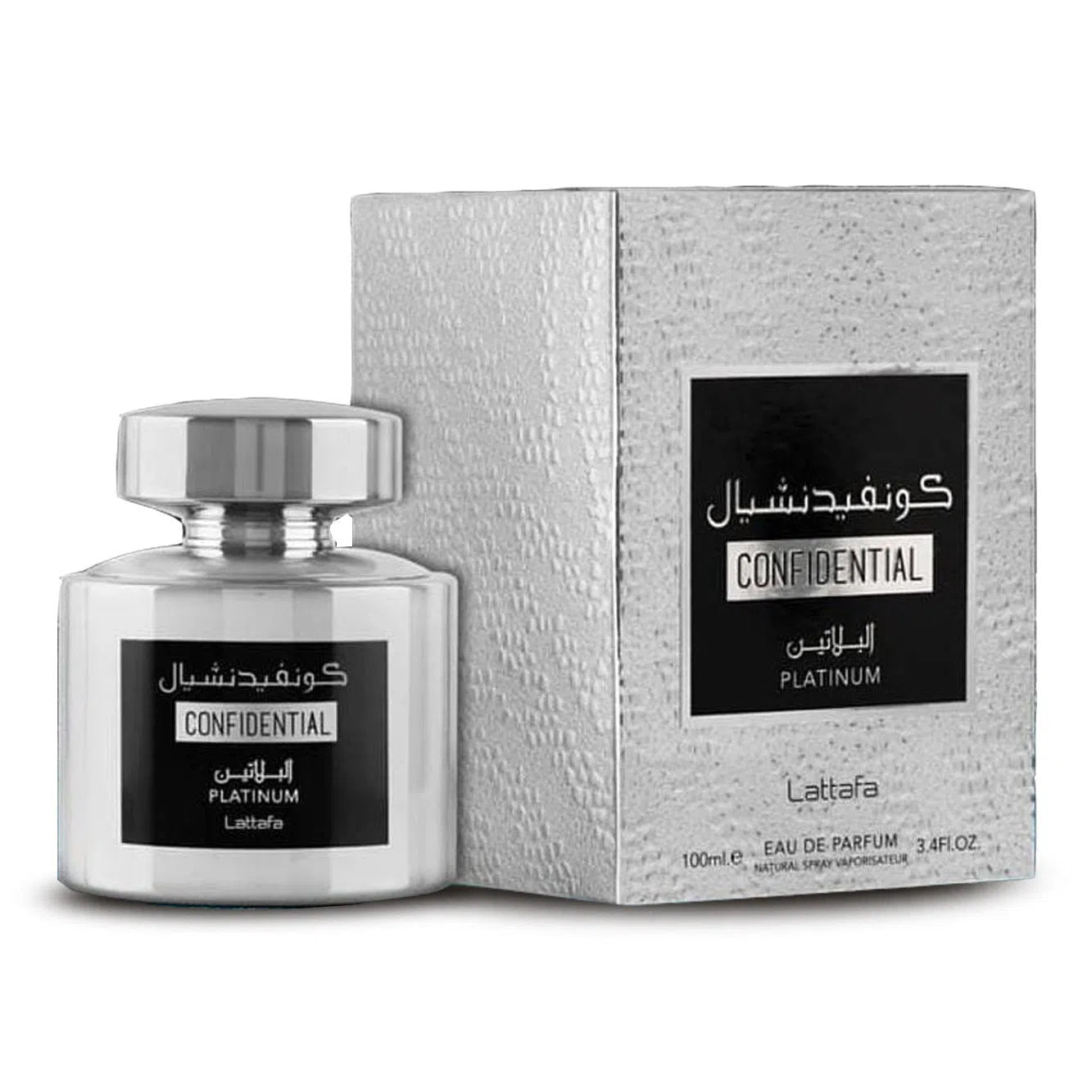 Perfume Lattafa Confidential Platinium EDP (U) / 100 ml - 1 - Privé Perfumes Honduras