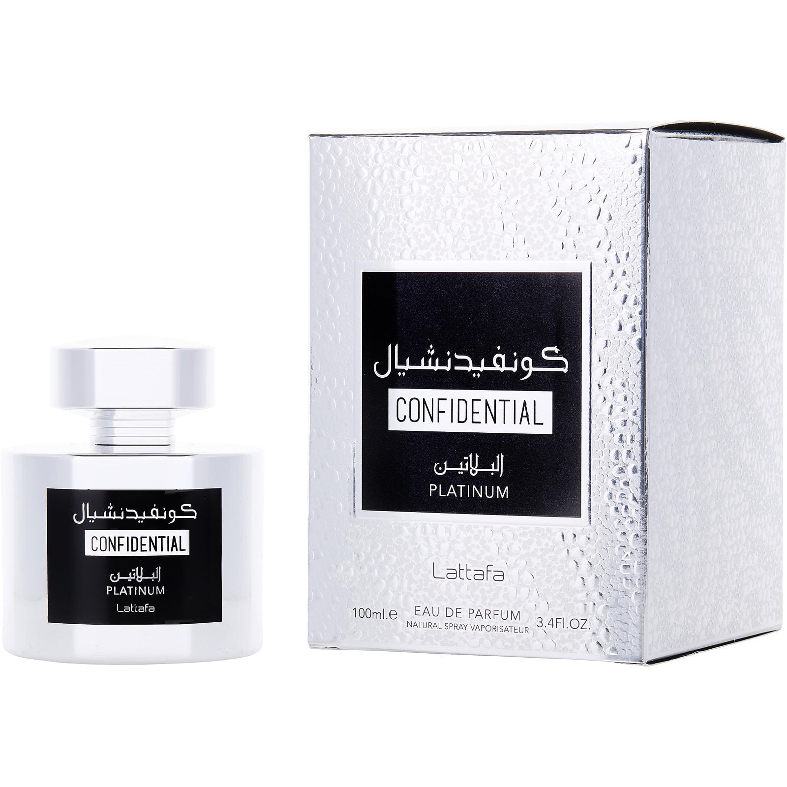 Perfume Lattafa Confidential Platinum EDP (U) / 100 ml - 1 - Privé Perfumes Honduras