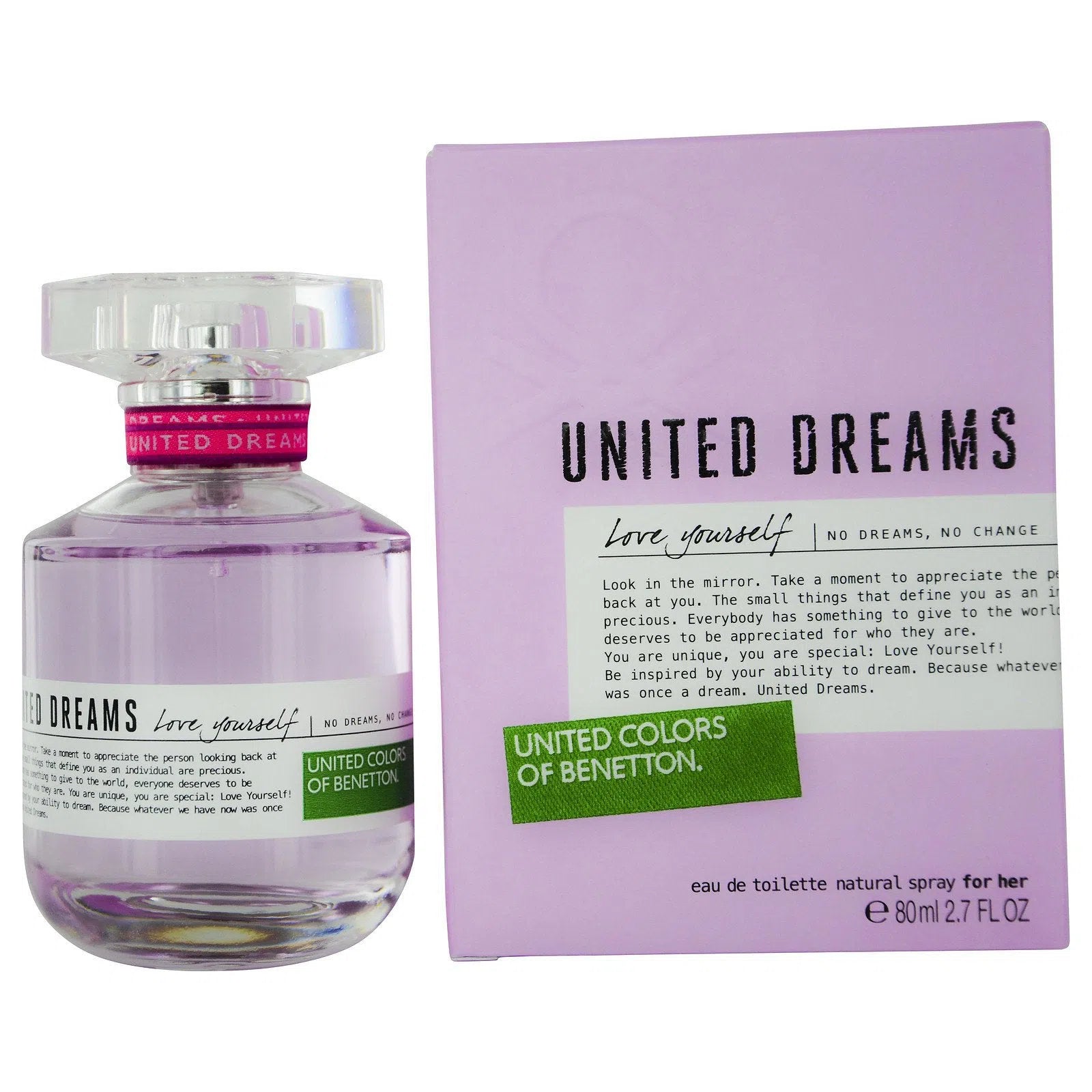 Perfume United Colors of Benetton Love Yourself EDT (W) / 80 ml - 1 - Privé Perfumes Honduras