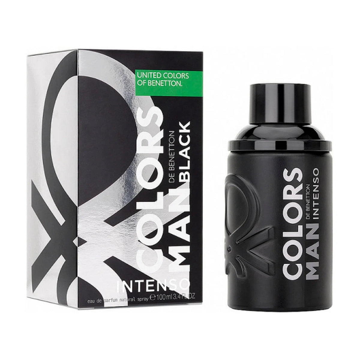 United Colors of Benetton Man Black Intenso EDP (M) - 1 - Privé Perfumes Honduras