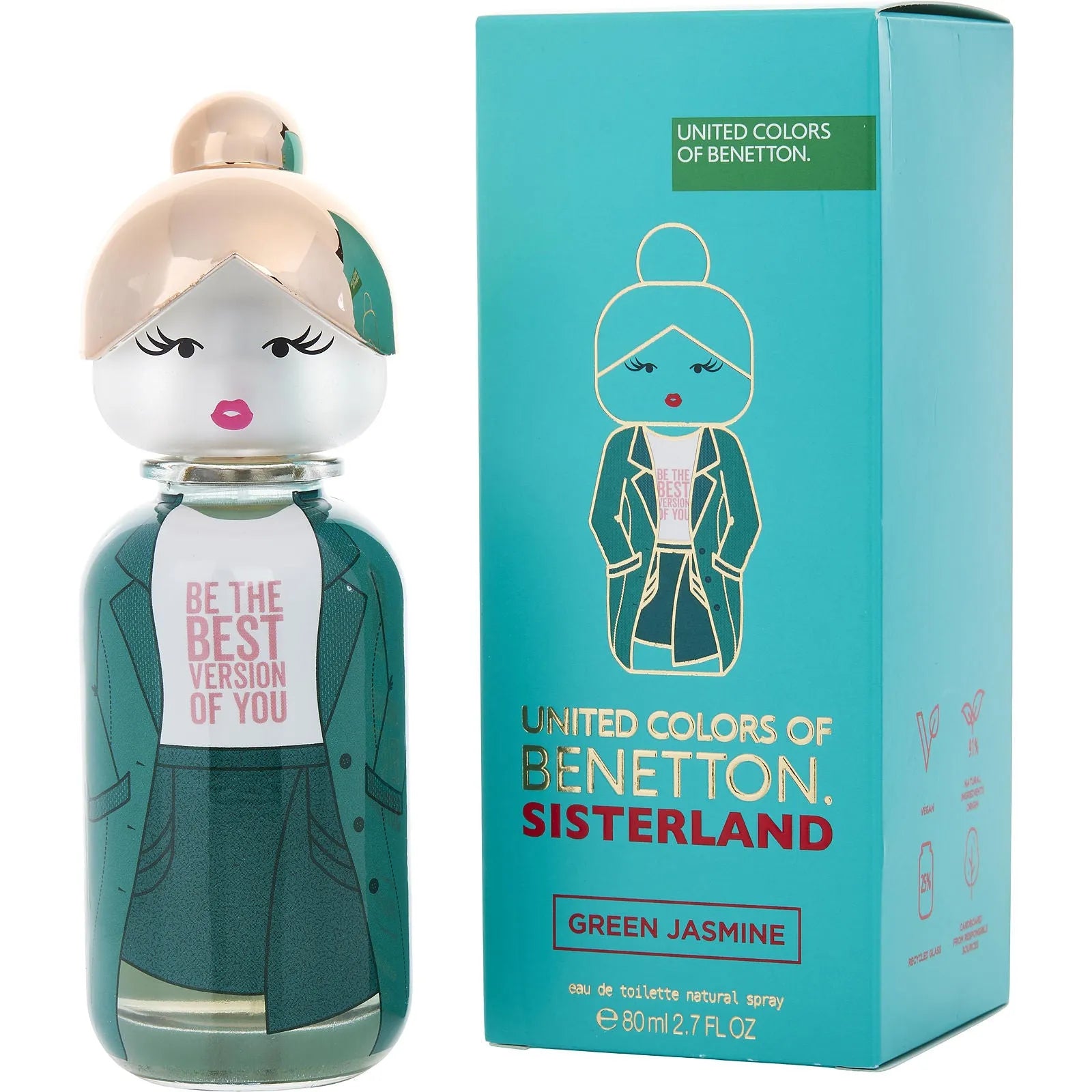 United Colors of Benetton Sisterland Green Jasmine EDT (W) - 1 - Privé Perfumes Honduras