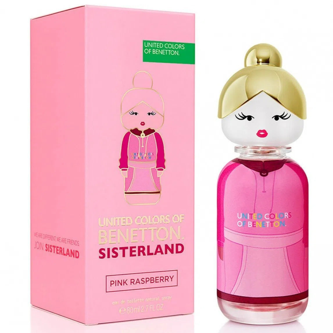 Perfume United Colors of Benetton Sisterland Pink Raspberry EDT (W) / 80 ml - 1 - Privé Perfumes Honduras