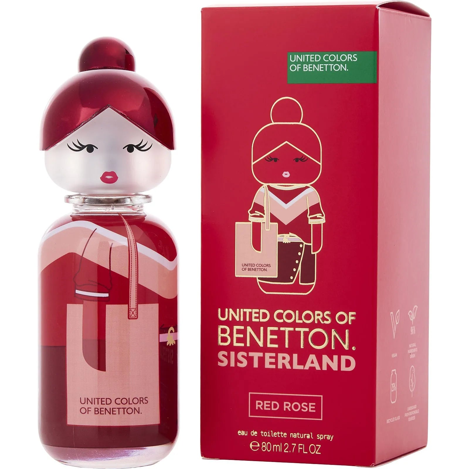 Perfume United Colors of Benetton Sisterland Red Rose EDT (W) / 80 ml - 1 - Privé Perfumes Honduras