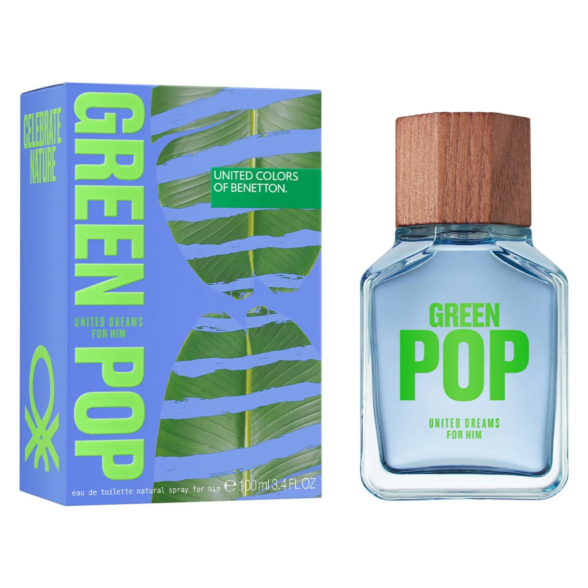 Perfume United Colors of Benetton United Dreams Green Pop EDT (M) / 100 ml - 1 - Privé Perfumes Honduras