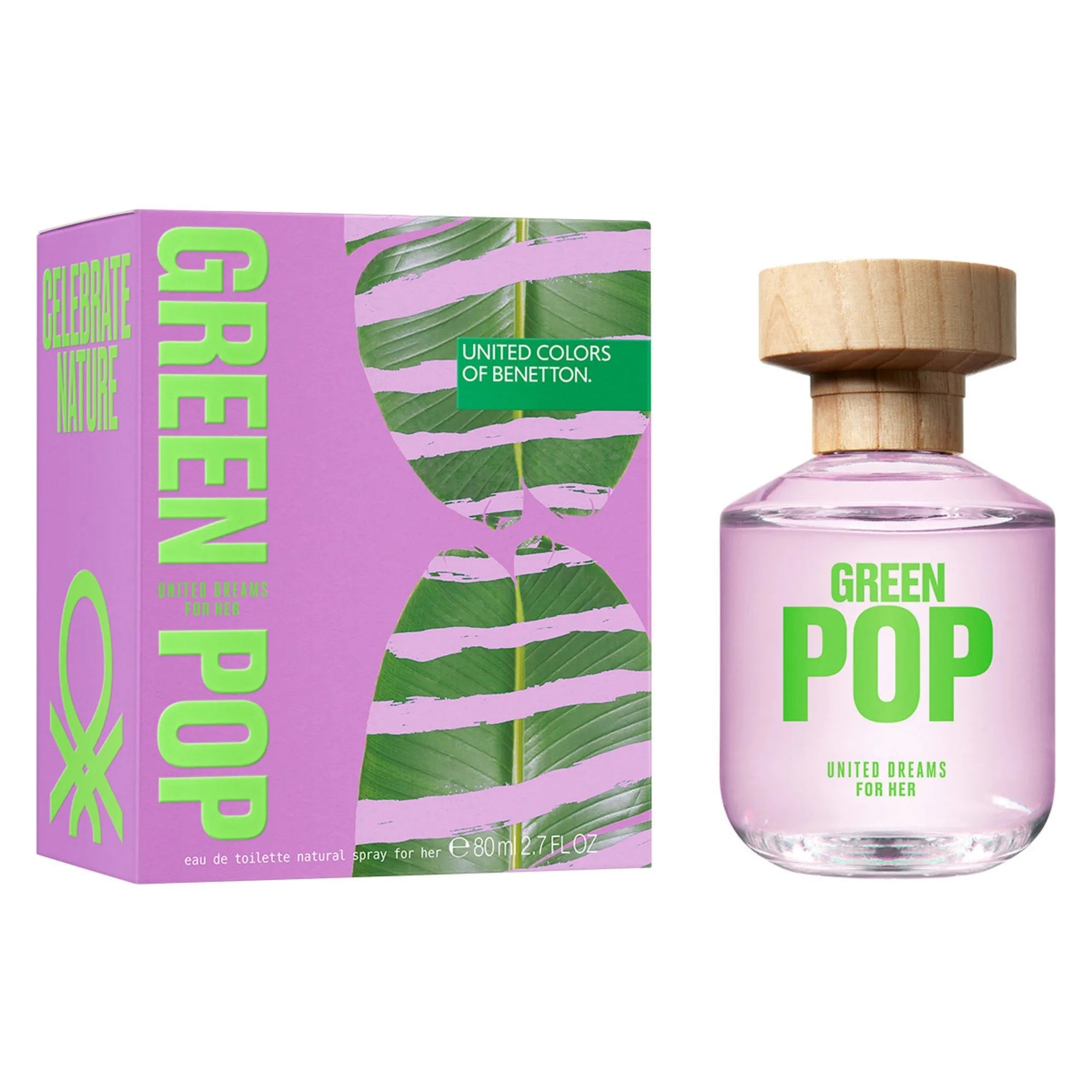 Perfume United Colors of Benetton United Dreams Green Pop EDT (W) / 80 ml - 1 - Privé Perfumes Honduras