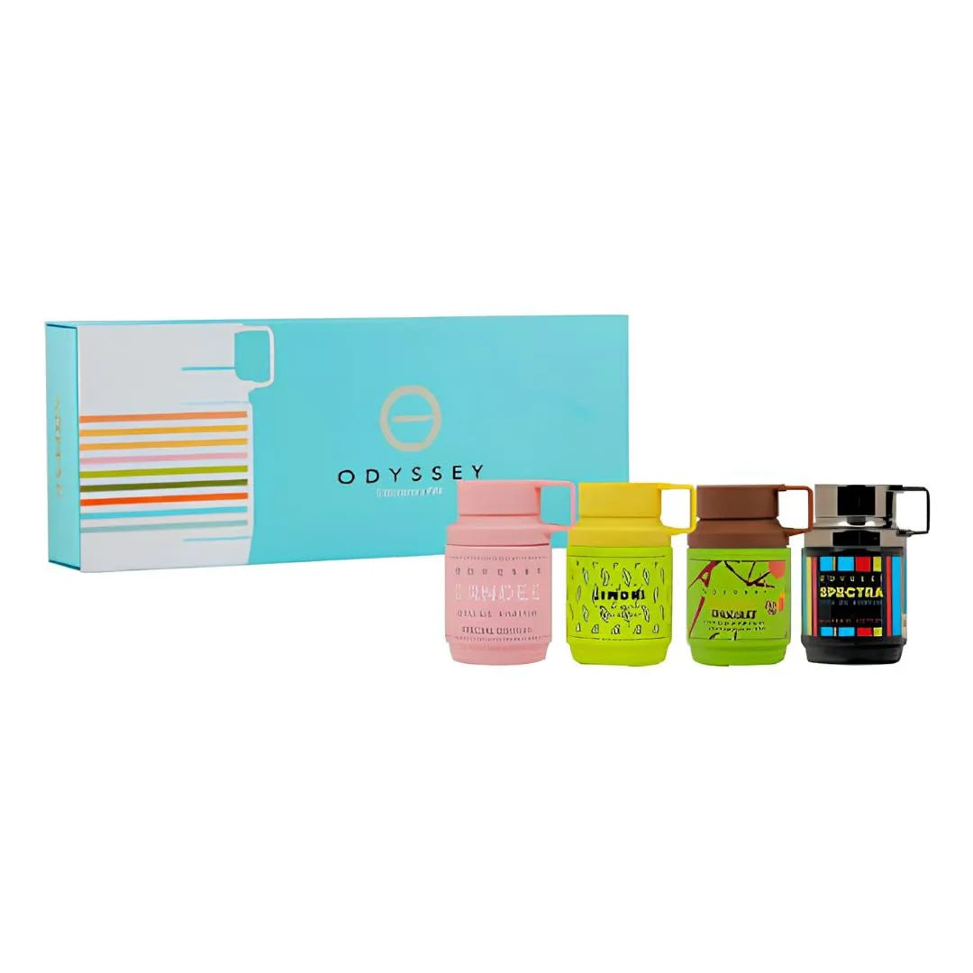Perfumes Mini Armaf Odyssey Discovery Set EDP (U) / 4 Pc SP 12 ml Candee; Spectra; Limoni; Dubai Chocolate - 2 - Privé Perfumes Honduras