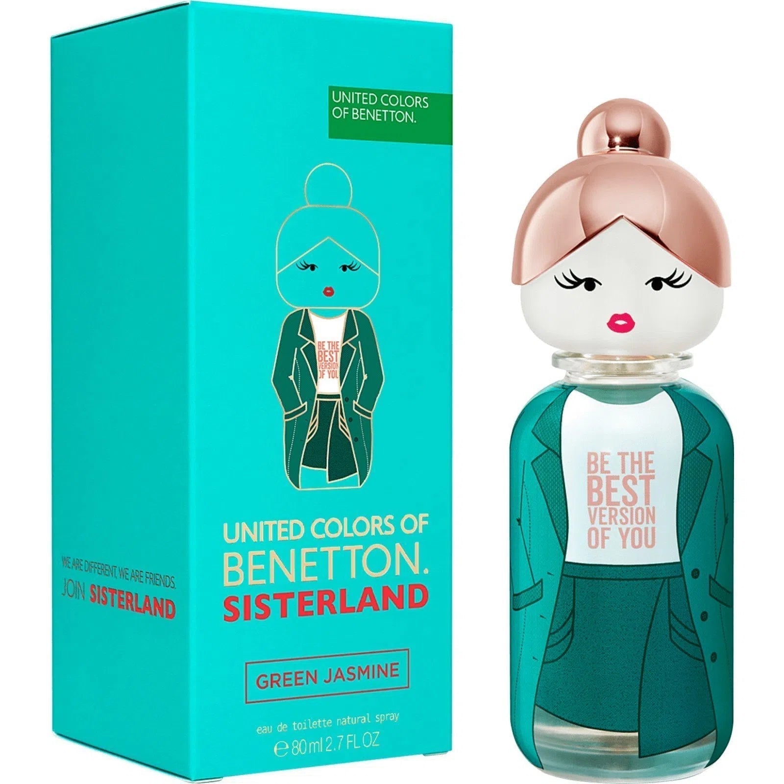 Perfume United Colors of Benetton Sisterland Green Jasmine EDT (W) / 80 ml - 1 - Privé Perfumes Honduras