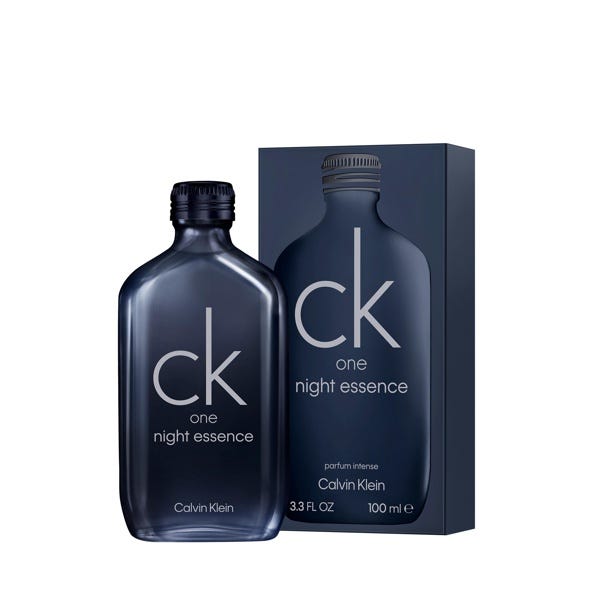 DRUNI packshot bottle+box 100ml | CK One Night Essence Parfum Intense