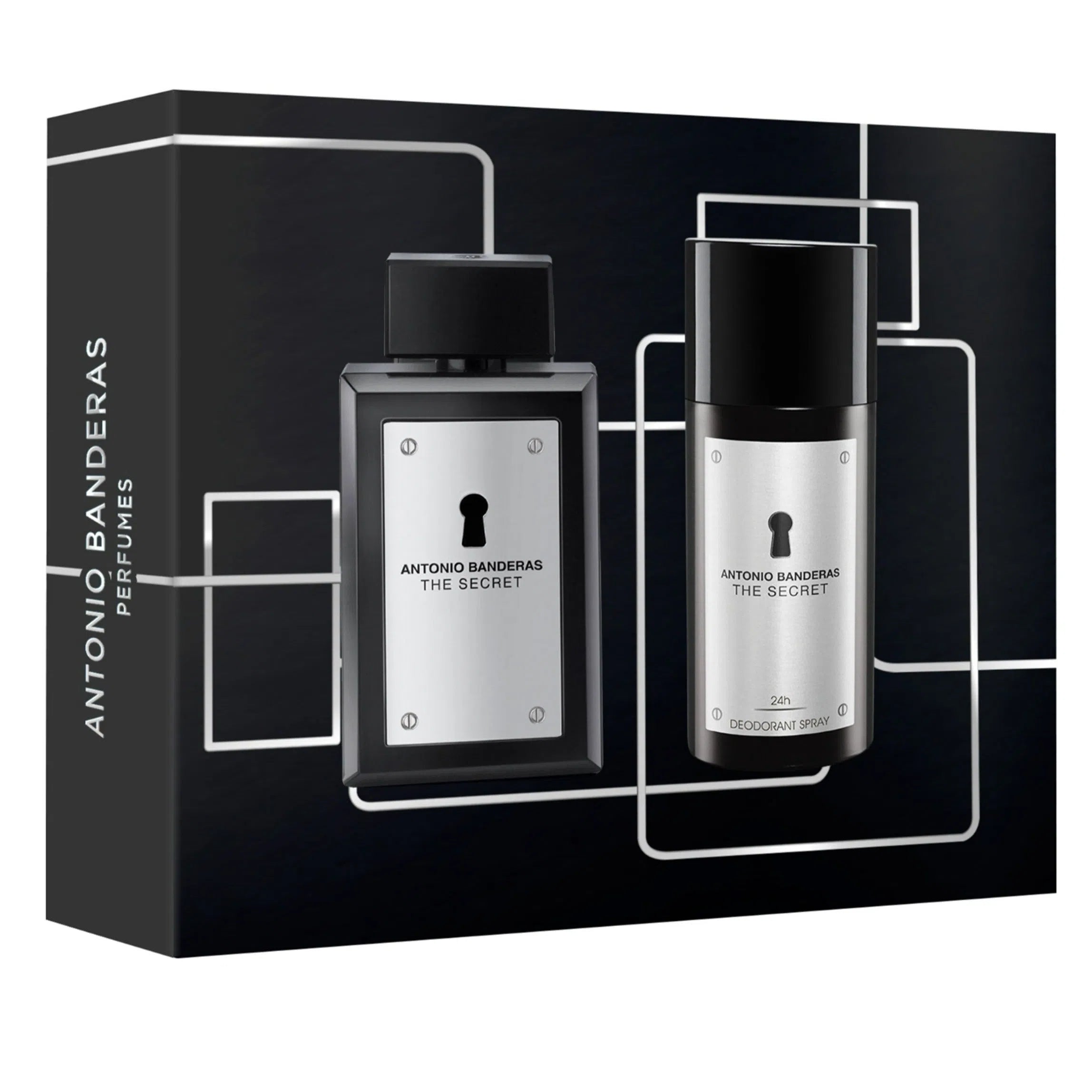 Estuche Antonio Banderas The Secret EDT (M) / 2 Pc SP 100 ml; DEO 150 ml - 8411061067673- 1 - Prive Perfumes Honduras