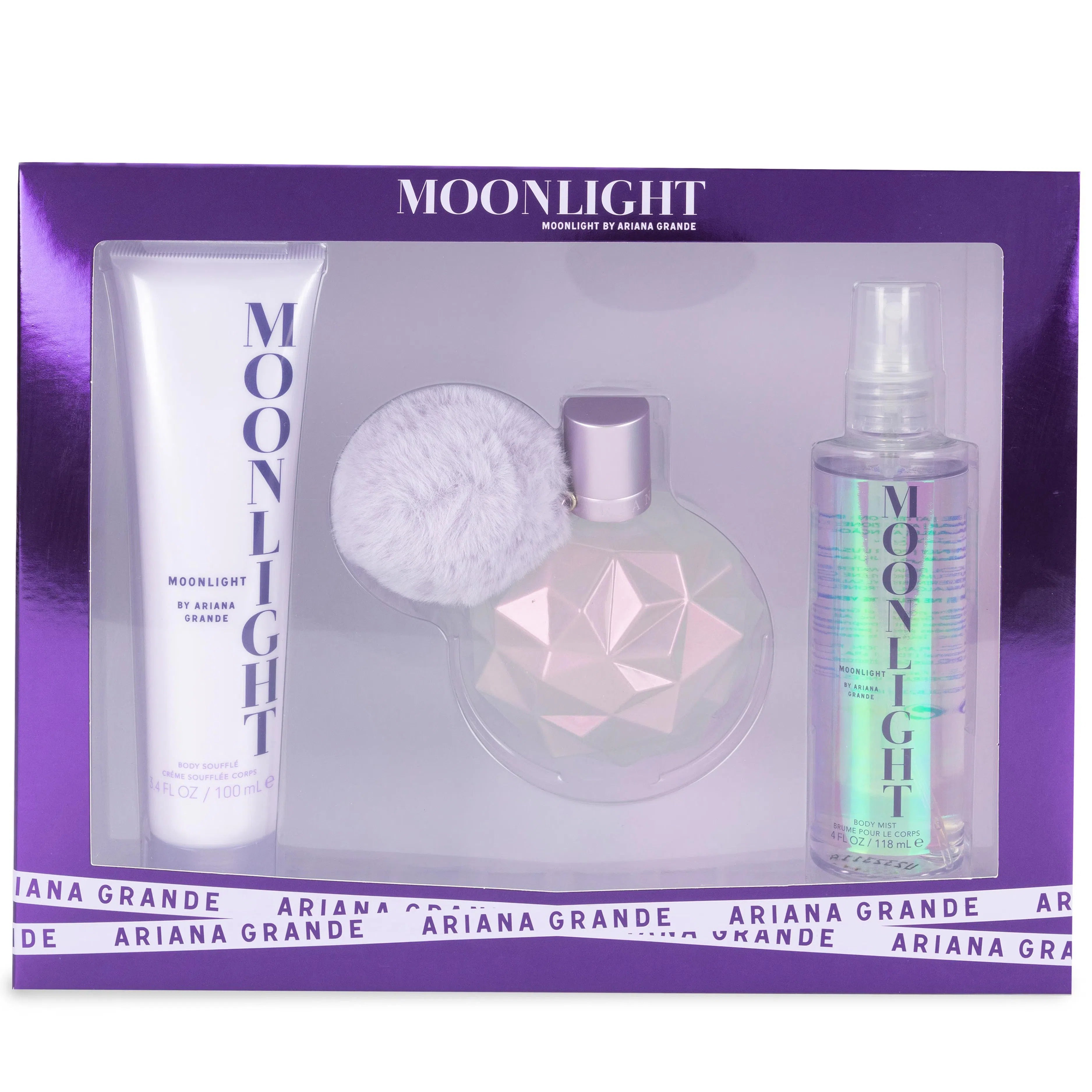 Estuche Ariana Grande Moonlight EDP (W) / 3Pc SP 100 ml; BM 118 ml; BL 100 ml - 810101501647- 1 - Prive Perfumes Honduras