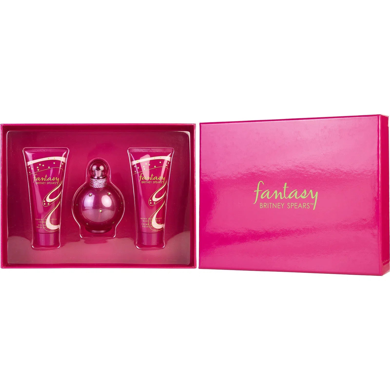 Estuche Britney Spears Fantasy EDP (W) / 3 Pc SP 100 ml; SG 100 ml; BL 100 ml - 719346264501- 1 - Prive Perfumes Honduras