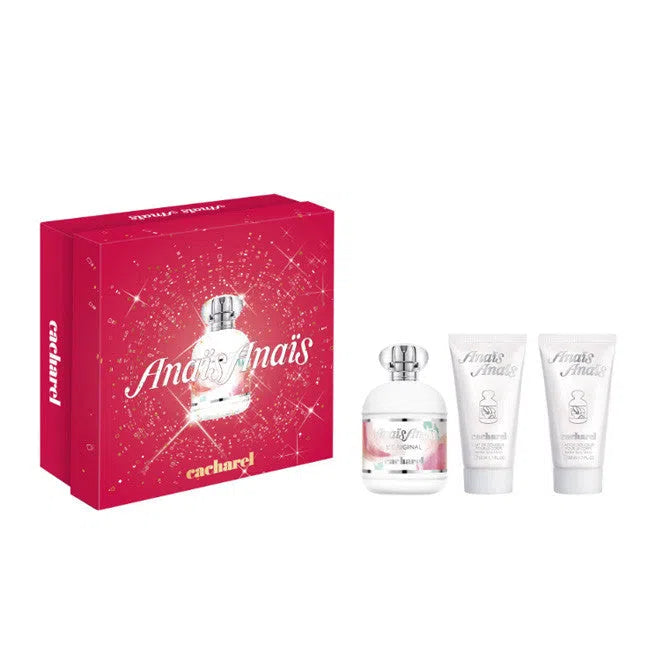 Estuche Cacharel Anais Anais EDT (W) / 3 Pc SP 100 ml; BL 50 ml; BL 50 ml - 3614274306569- 1 - Prive Perfumes Honduras