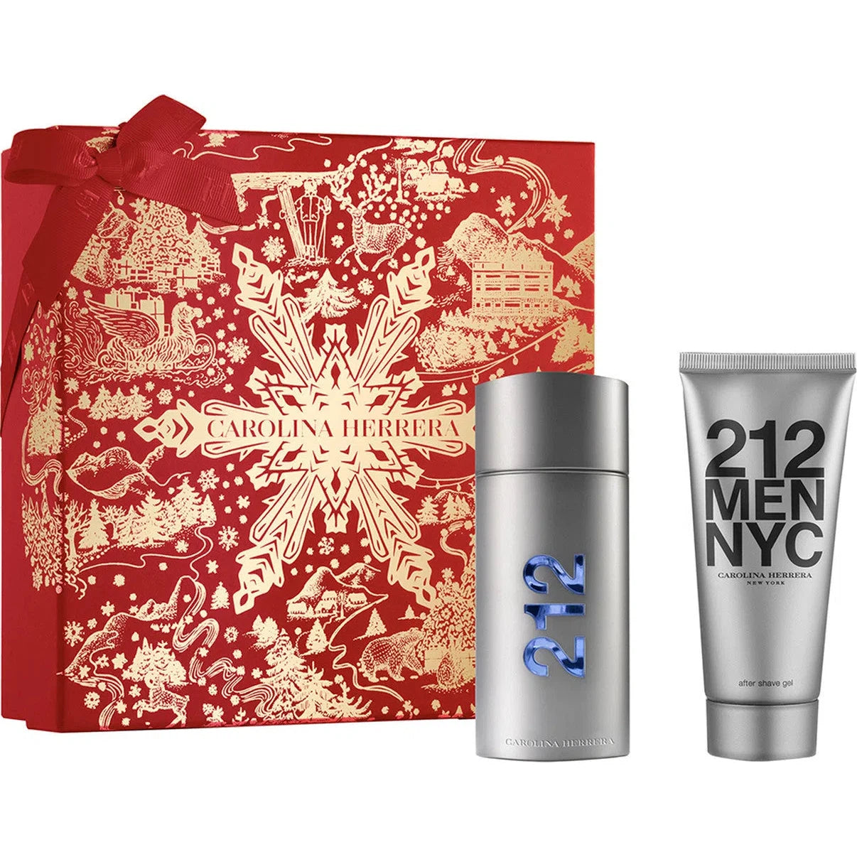 Estuche Carolina Herrera 212 Men NYC EDT (M) / 2 Pc SP 100 ml; After Shave Gel 100 ml - 8411061101841- 1 - Prive Perfumes Honduras