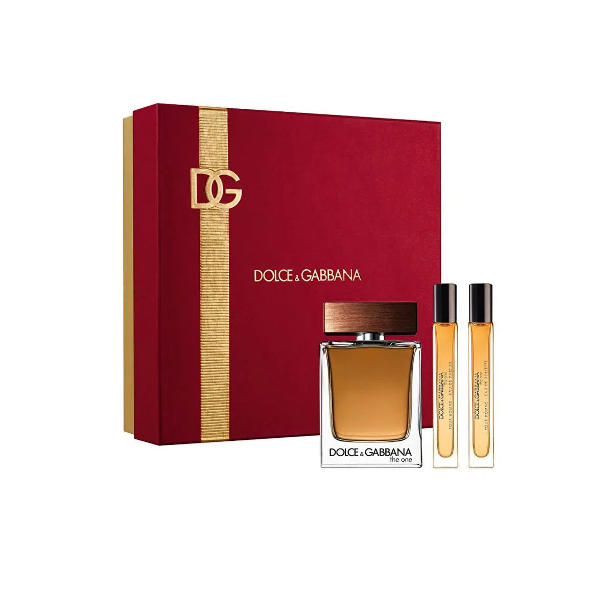 Estuche Dolce & Gabbana The One For Men EDT (M) / 3 Pc SP 100 ml; SP 10 ml; SP 10 ml - 8054754400779- 1 - Prive Perfumes Honduras