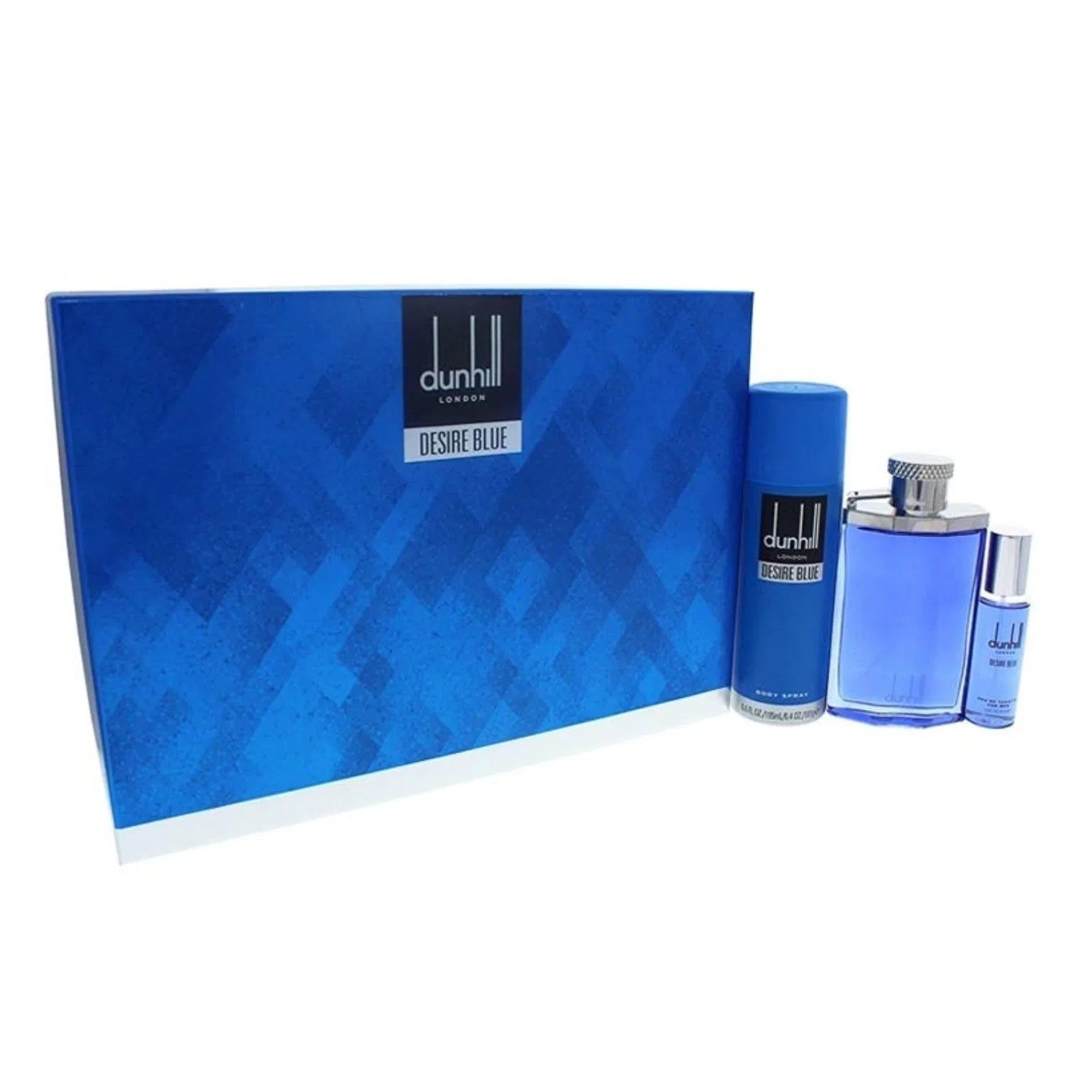 Estuche Dunhill Desire Blue London EDT (M) / 3 Pc SP 100 ml; BS 195 ml; SP 30 ml - 085715808677- 1 - Prive Perfumes Honduras