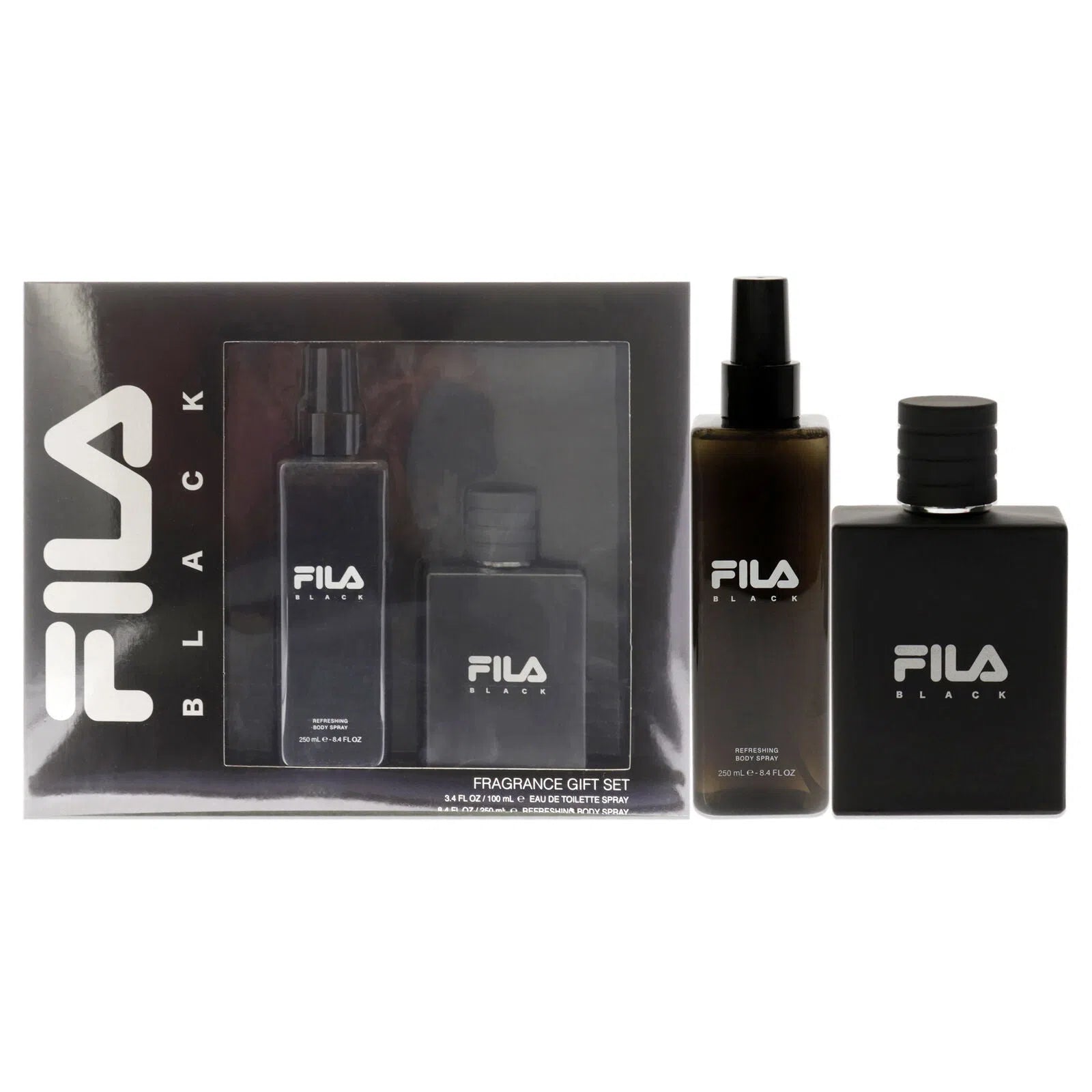 Estuche Fila Black EDT (M) / 2 Pc SP 100ml; BS 250ml - 843711365644- 1 - Prive Perfumes Honduras