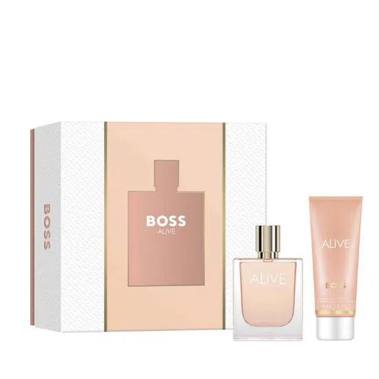 Estuche Hugo Boss Boss Alive EDP (W) / 2 Pc SP 50 ml; BL 75 ml - 3616304957703- 1 - Prive Perfumes Honduras