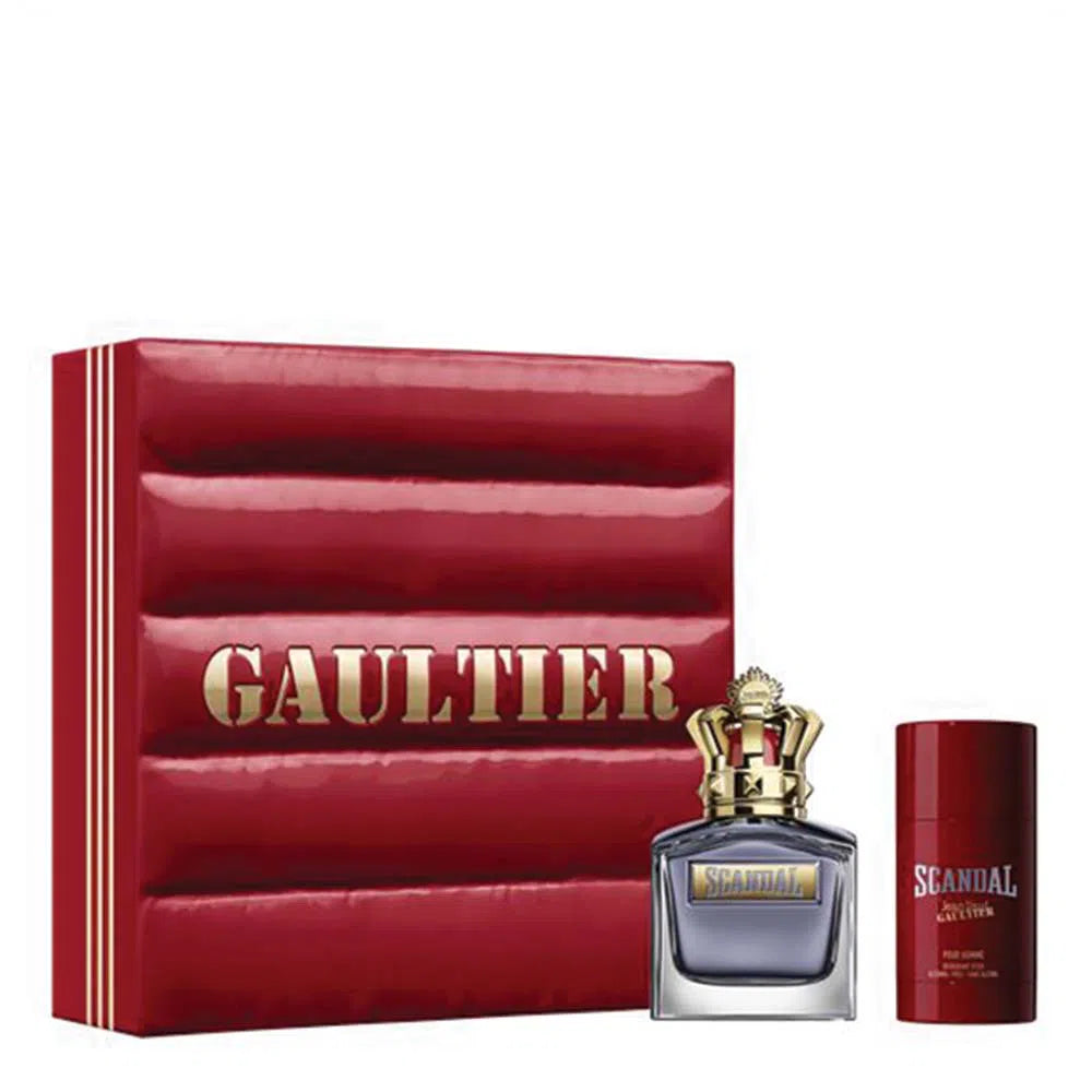 Estuche Jean Paul Gaultier Scandal Him EDT (M) / 2 Pc SP 100 ml; DEO - 8435415066037- 1 - Prive Perfumes Honduras