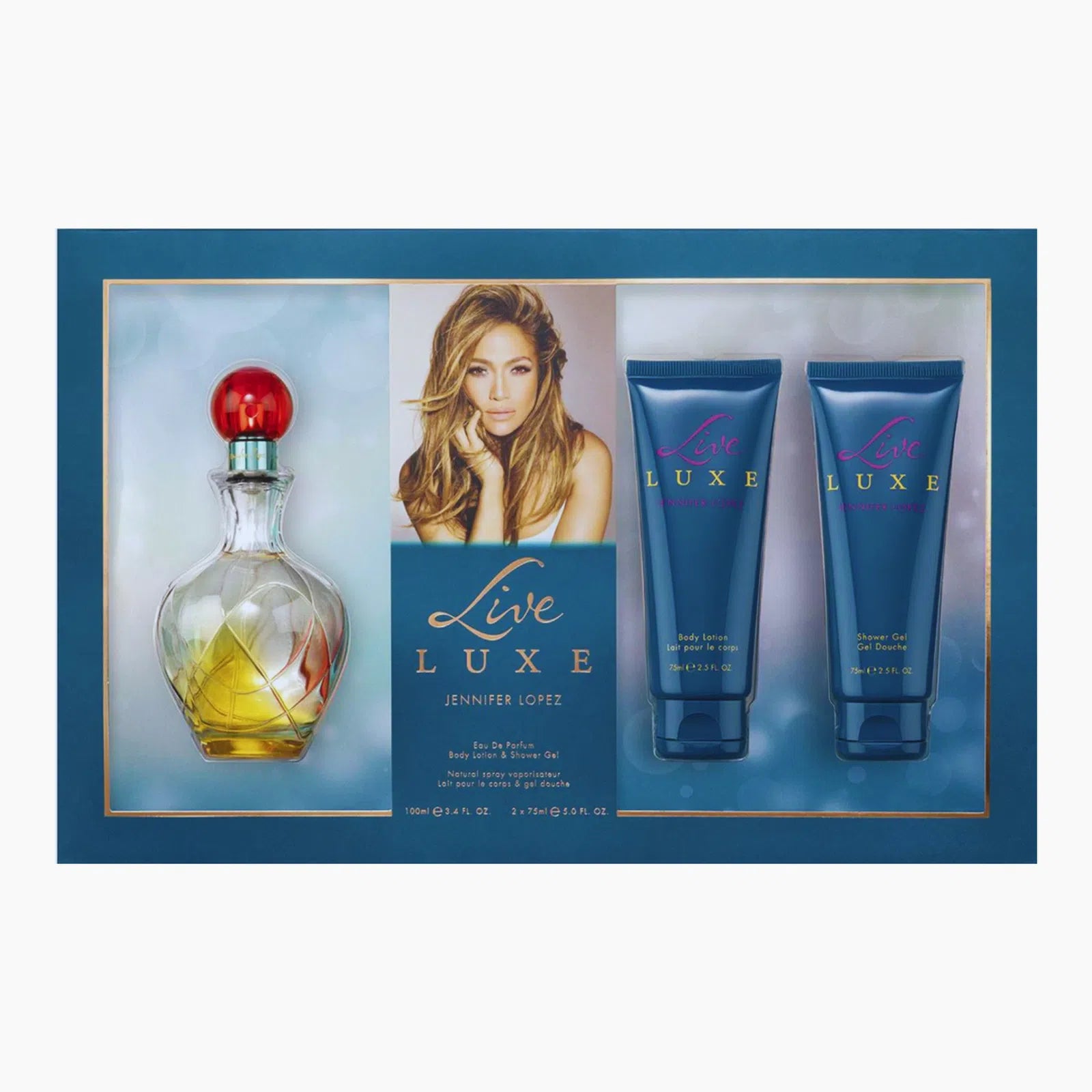 Estuche Jennifer Lopez Live Luxe EDP (W) / 3 Pc SP 100 ml; SG 75 ml; BL 75 ml - 5050456007523- 1 - Prive Perfumes Honduras