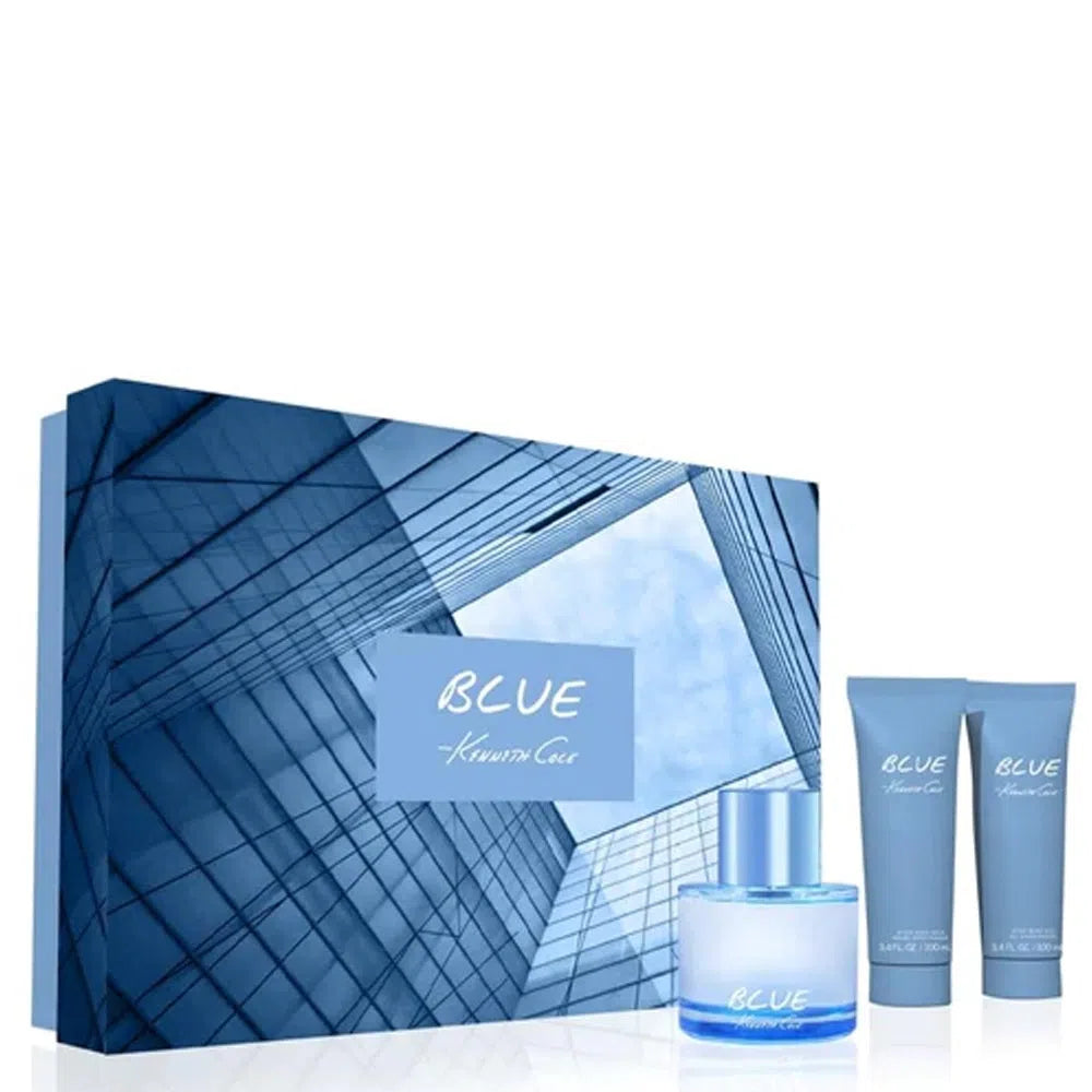 Estuche Kenneth Cole Blue EDT (M) / 3 Pc SP 100 ml; SG 100 ml; AS 100 ml - 608940581353- 1 - Prive Perfumes Honduras