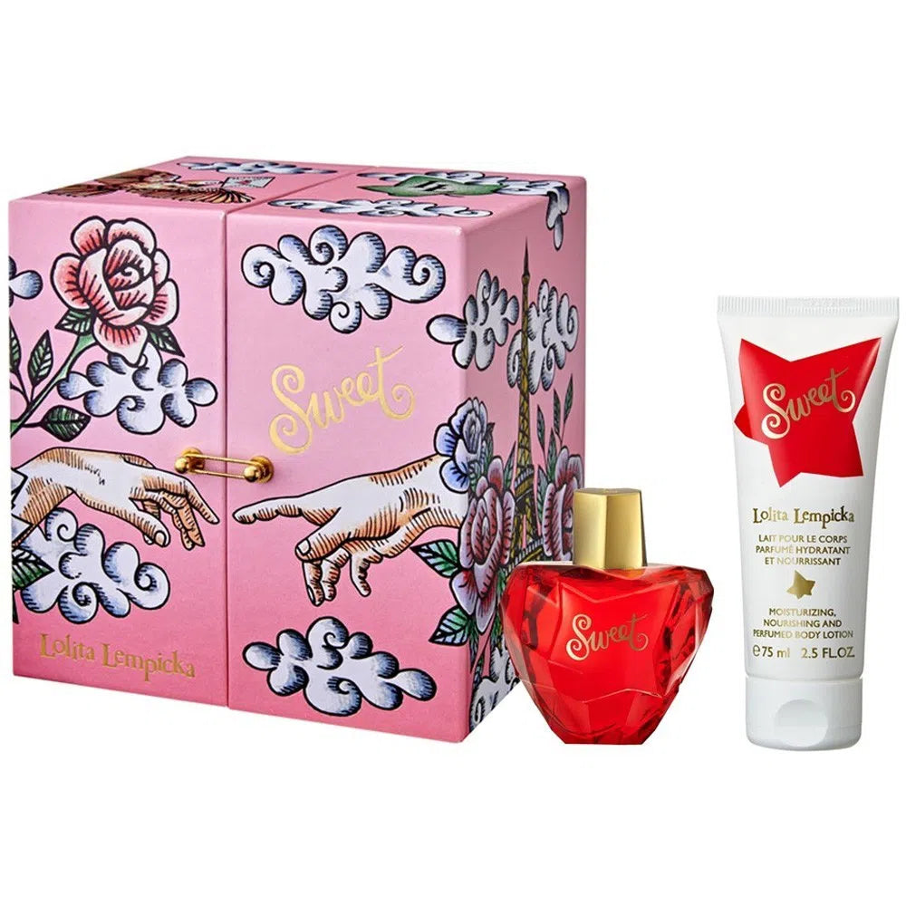 Estuche Lolita Lempicka Sweet EDP (W) / 2 Pc SP 50 ml; BL 75 ml - 3760269840133- 1 - Prive Perfumes Honduras