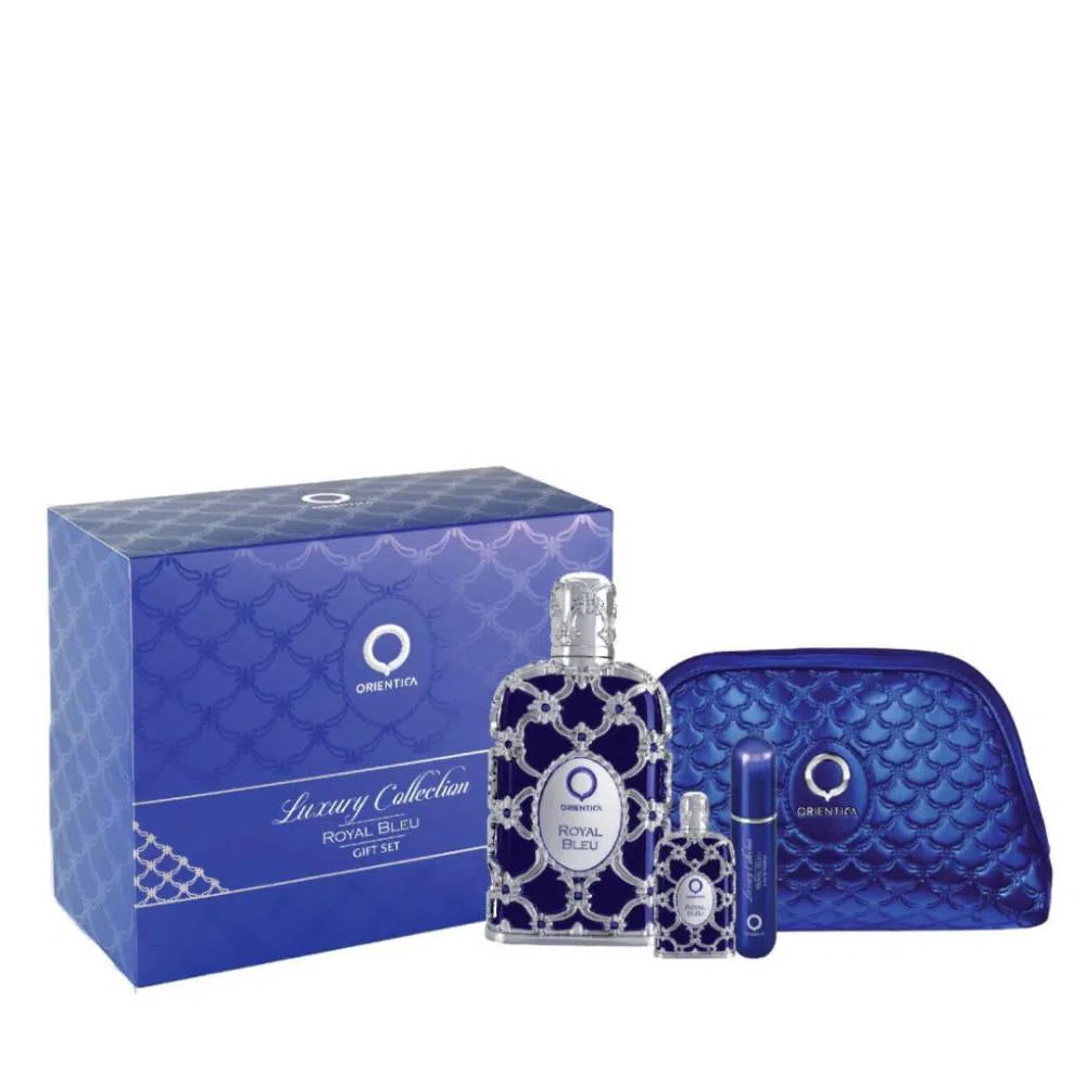 Estuche Orientica Royal Bleu EDP (U) / 4 Pc SP 80 ml; Mini; Atomizador; Bag - 6297001158319- 1 - Prive Perfumes Honduras