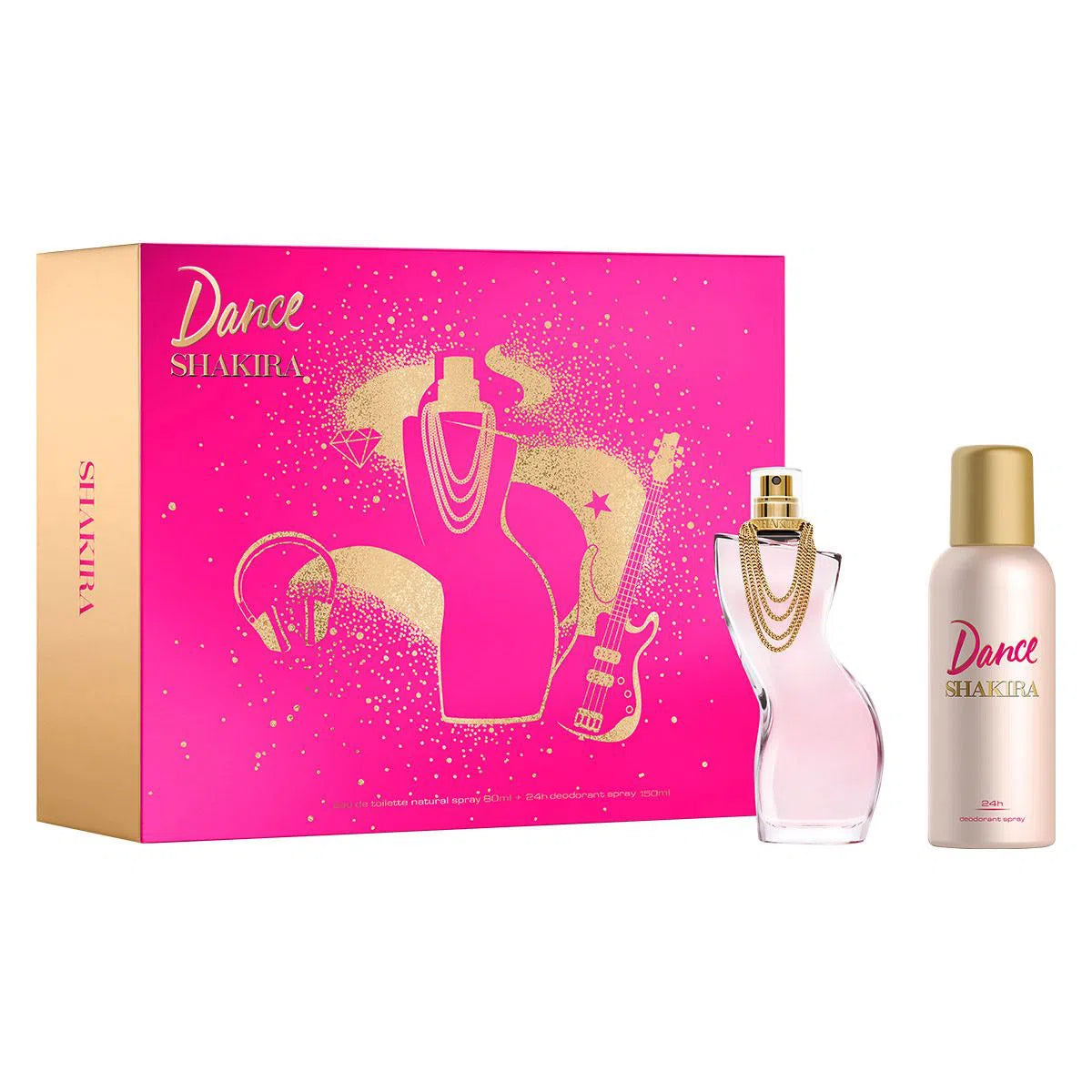 Estuche Shakira Dance EDT (W) / 2 Pc SP 80 ml; DEO 150 ml - 8411061067772- 1 - Prive Perfumes Honduras