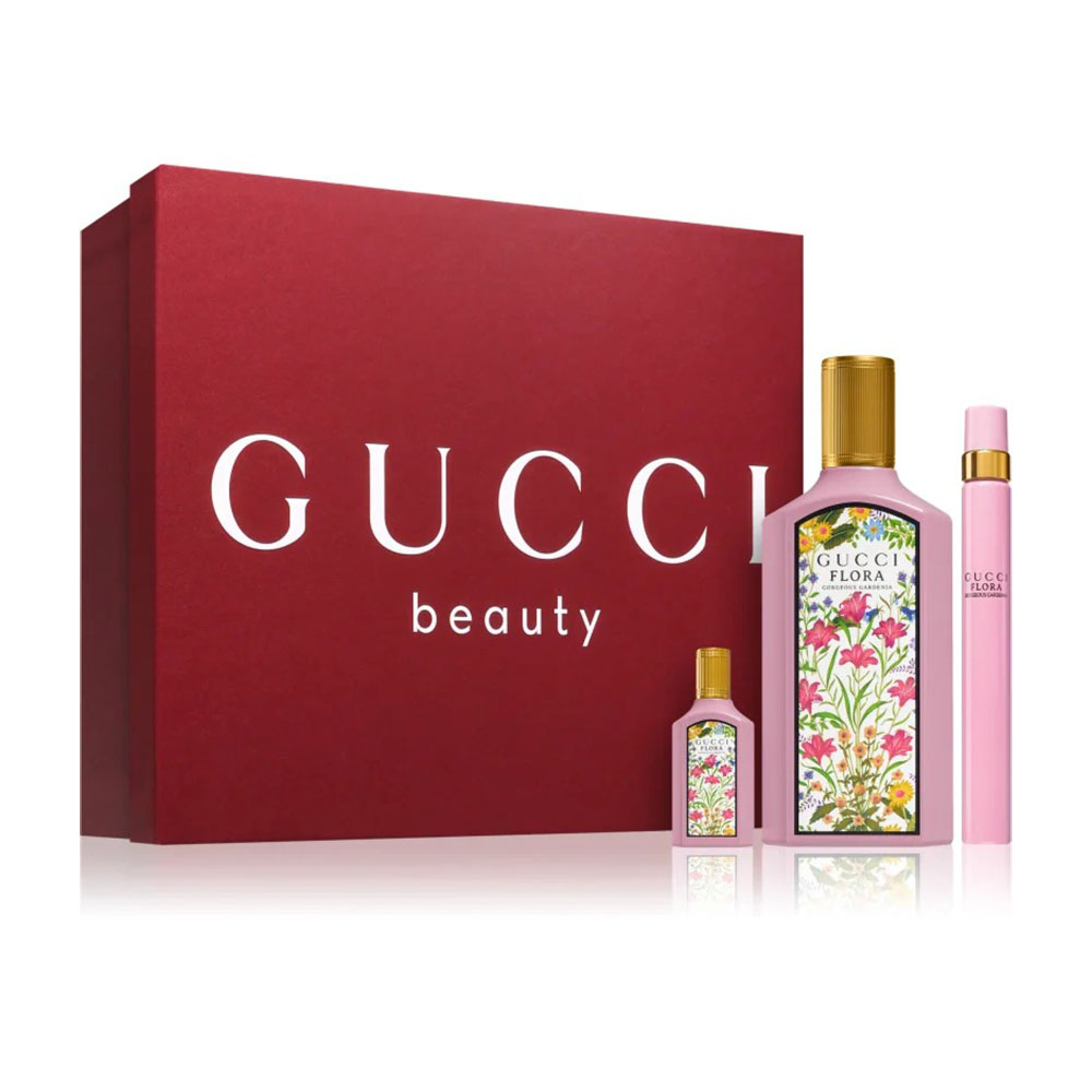 Gucci Flora Gorgeous Gardenia EDP (W) / 3 Pc SP 100 ml; SP 10ml; SP 5ml