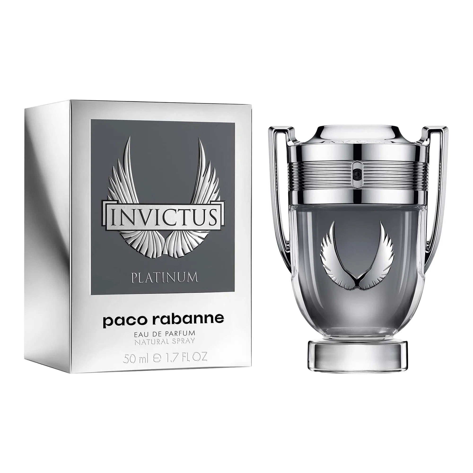 Perfume Paco Rabanne Invictus EDP Platinum (M) / 50 ml - 3349668599080- 1 - Prive Perfumes Honduras